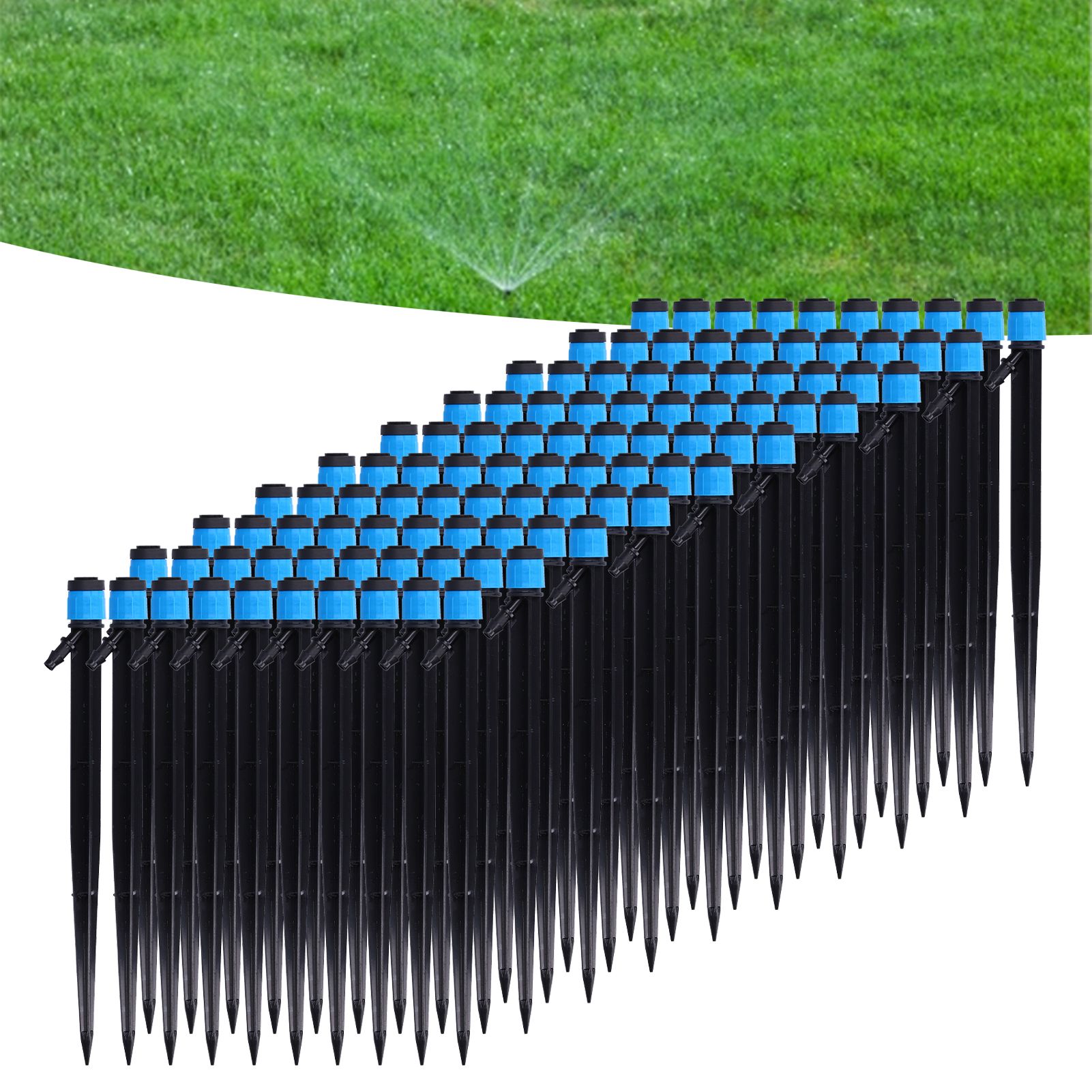 100Pcs/Bag Drip Irrigation Emitters 18cm Universal 360 Degree Drip Sprinkler view 11