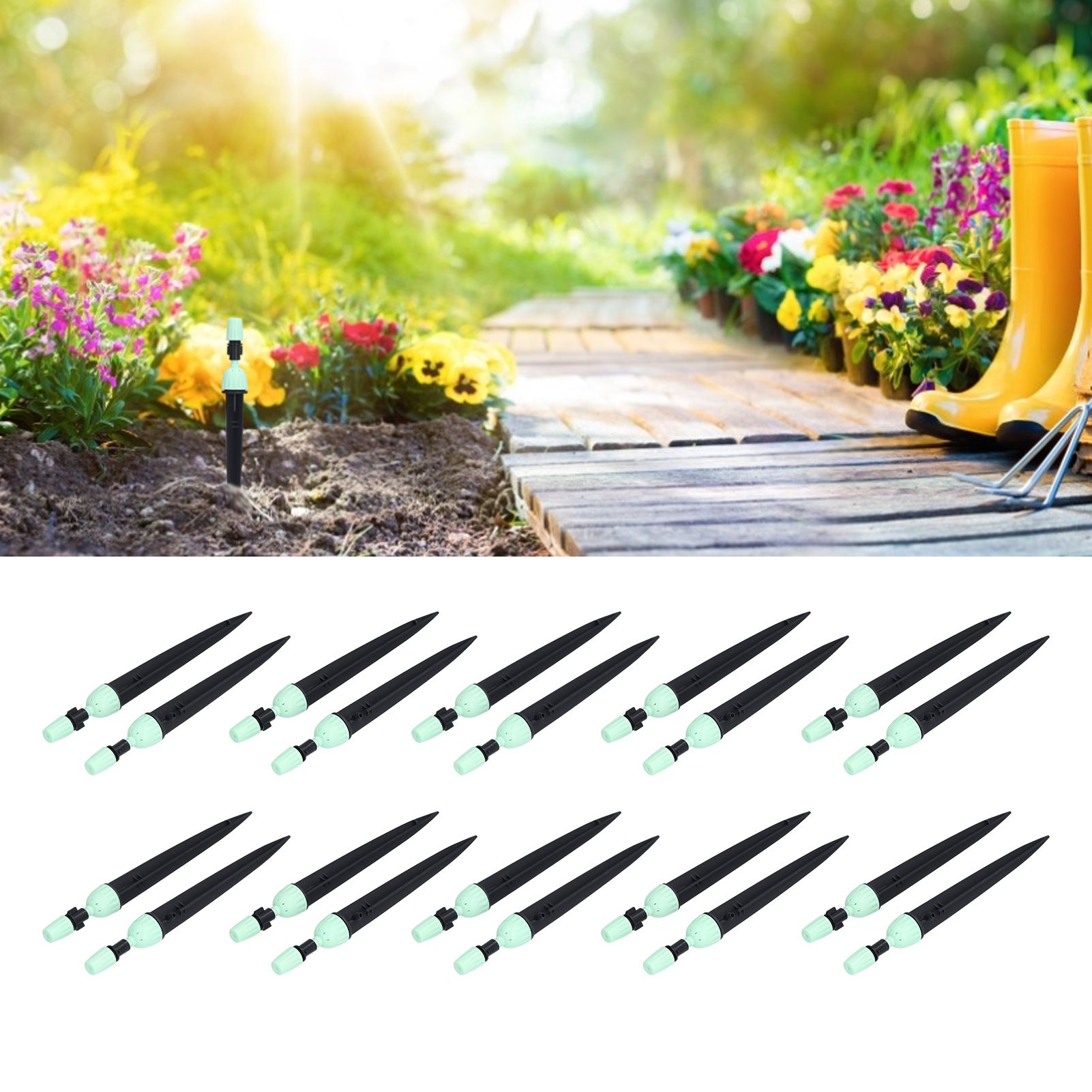 20 Set Multifunctional Spray Dripper Adjustable Irrigation Atomizing view 12