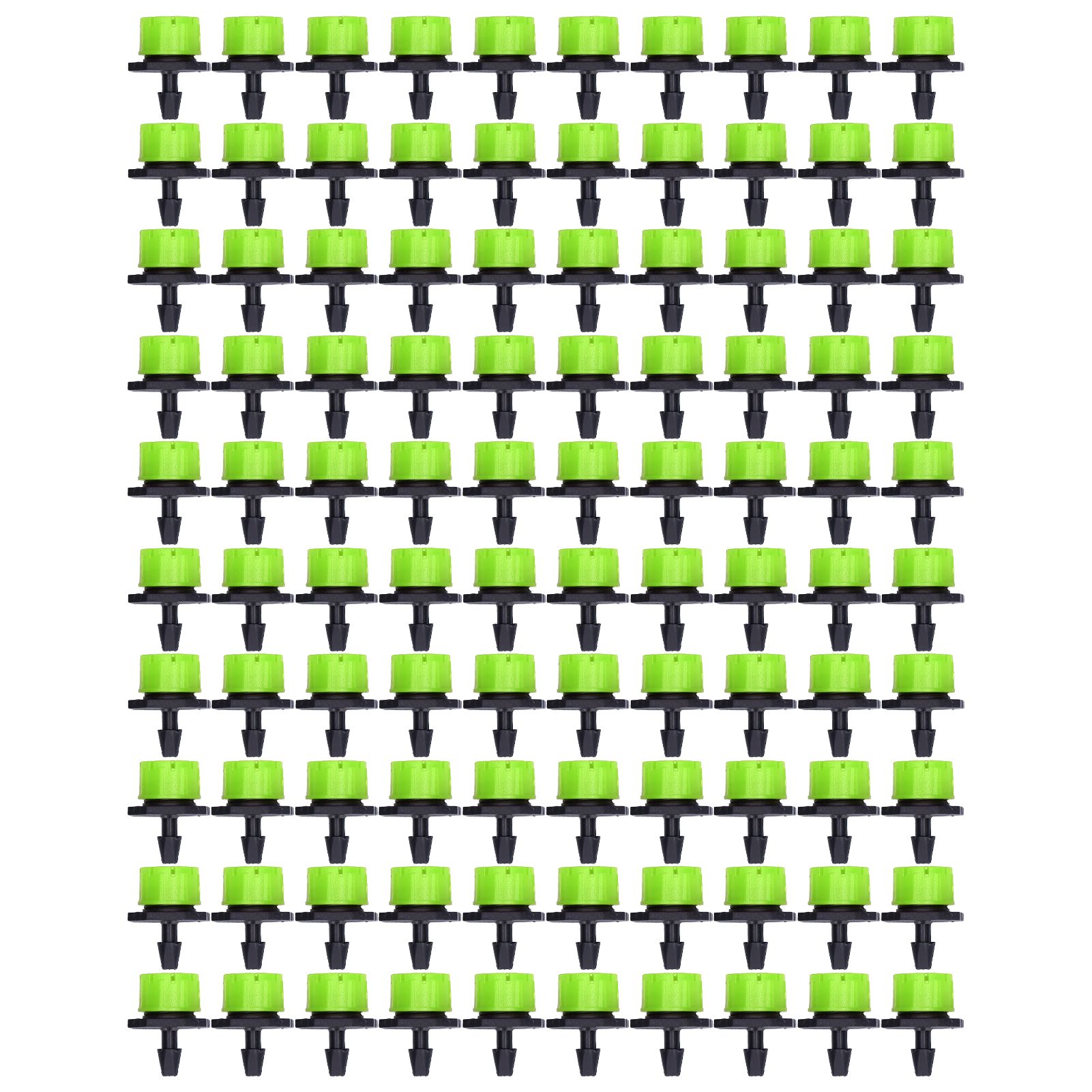 100Pcs 8 Hole Drip Irrigation Emitter Adjustable Drip Irrigation Sprinkler for