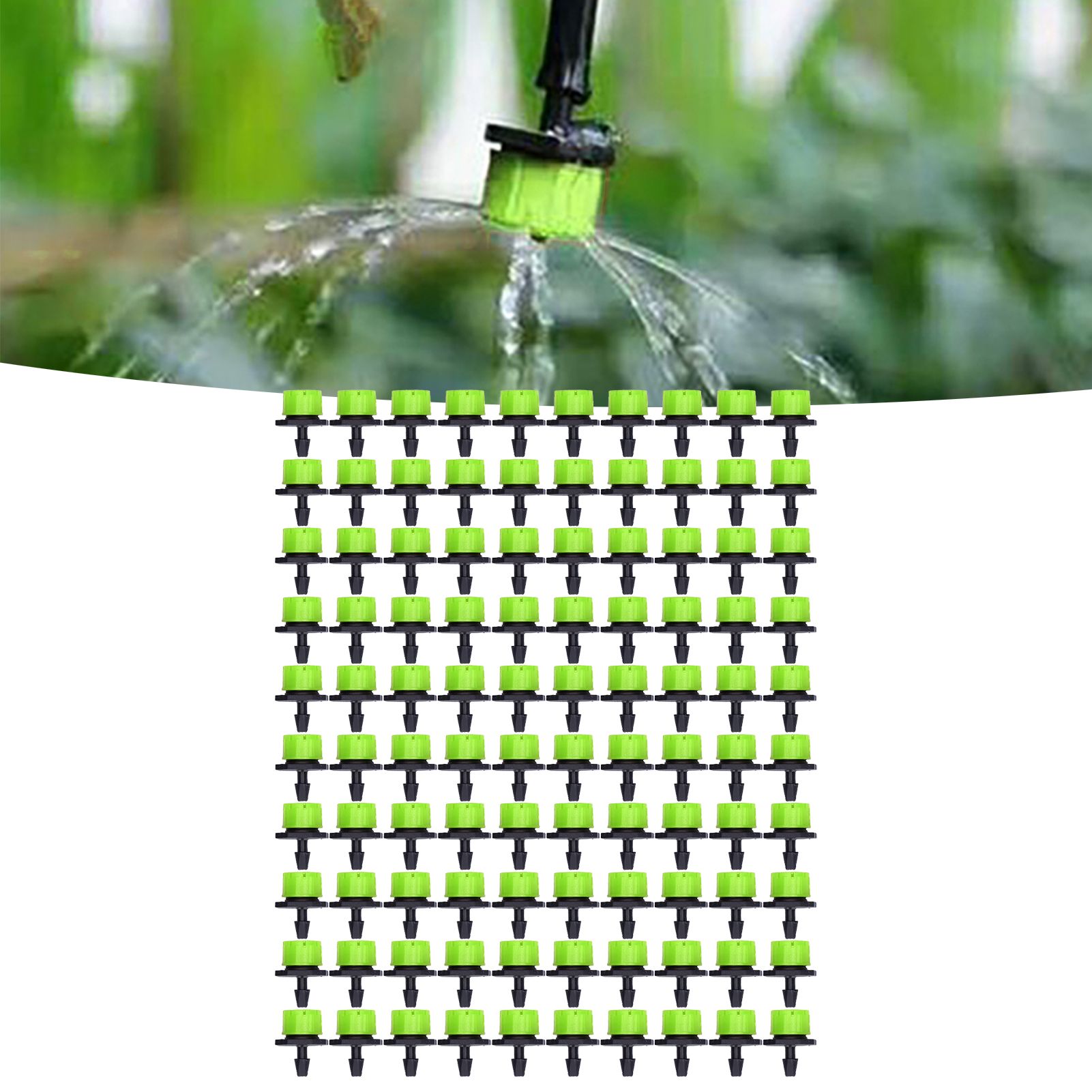 100Pcs 8 Hole Drip Irrigation Emitter Adjustable Drip Irrigation Sprinkler for view 11