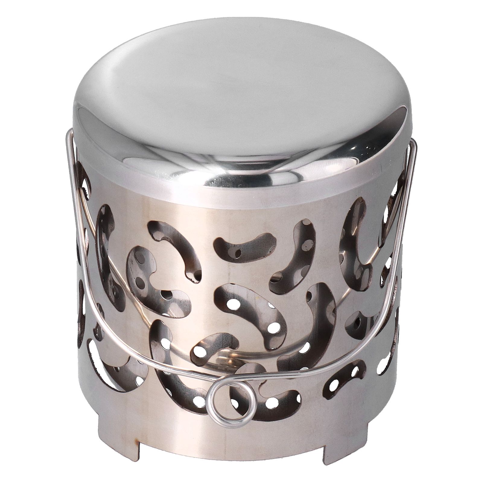 Outdoor Mini Warmer Stainless Steel Camping Stove Portable Warming Stove Cover view 4