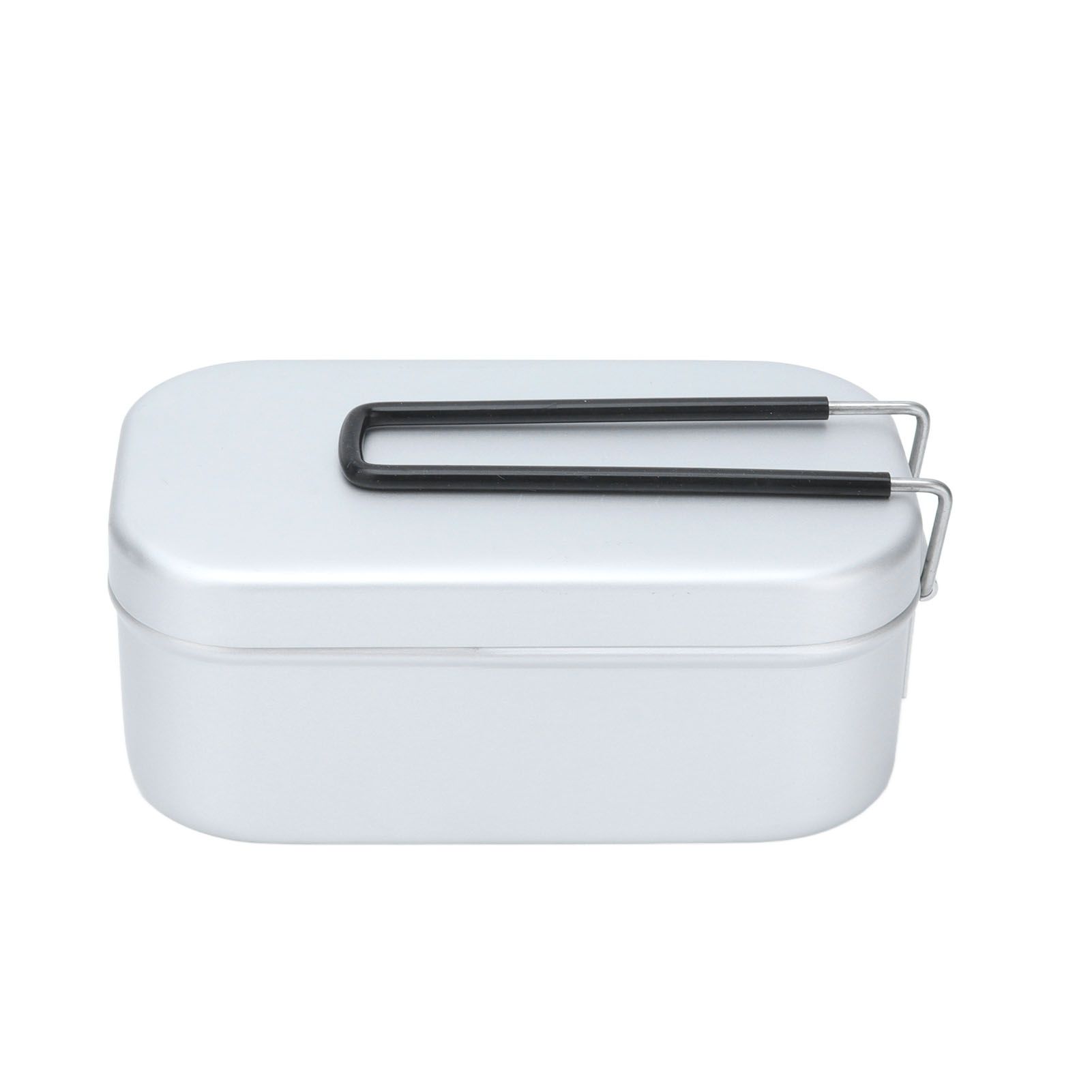 800ml Aluminum Lunch Box with Lid Rectangular Portable Bento Box for Outdoor view 2