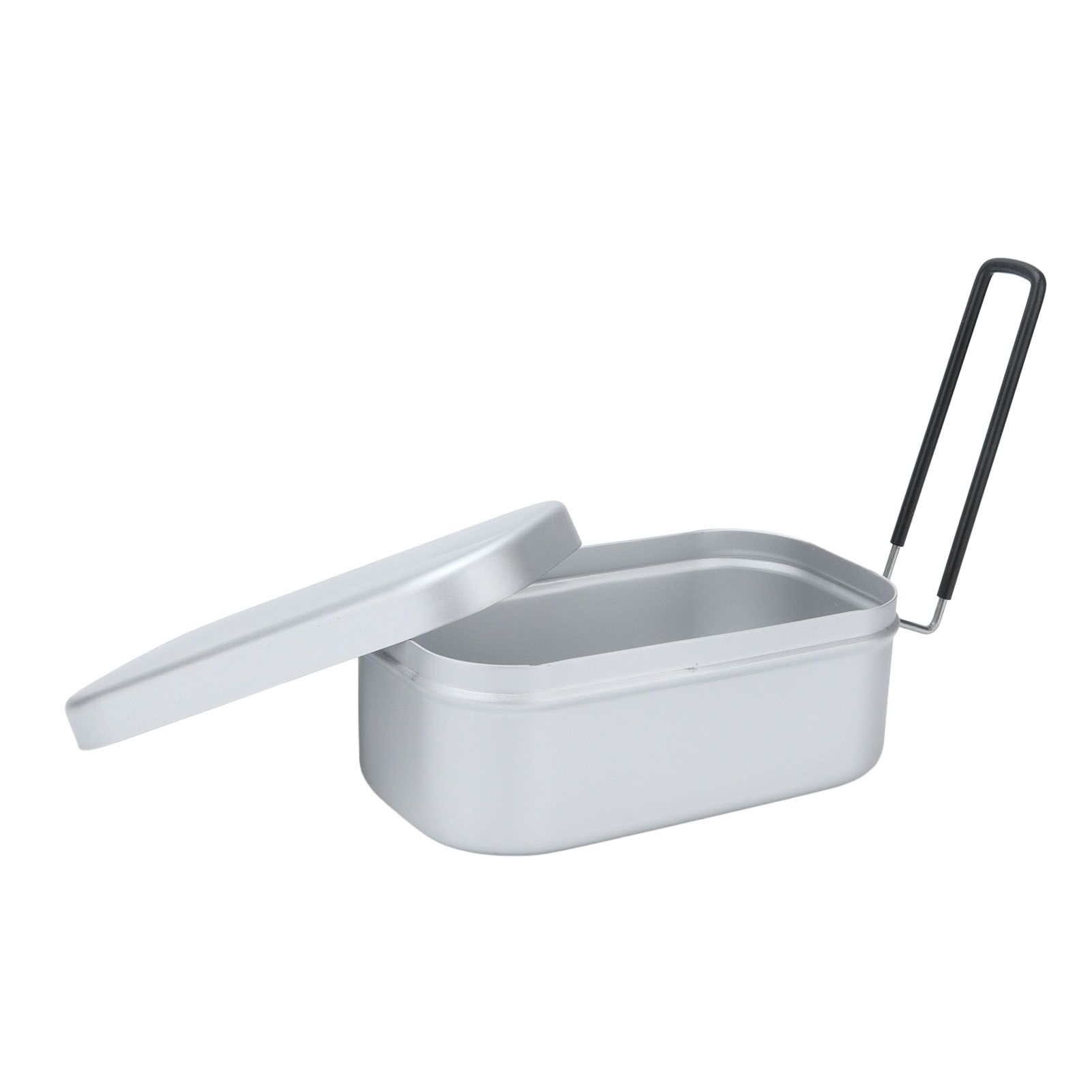 800ml Aluminum Lunch Box with Lid Rectangular Portable Bento Box for Outdoor view 8