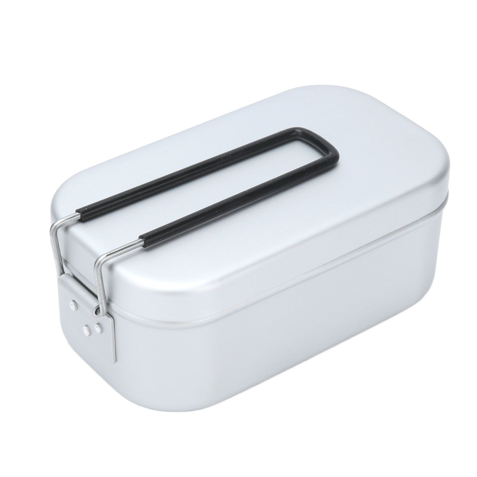 800ml Aluminum Lunch Box with Lid Rectangular Portable Bento Box for Outdoor view 9