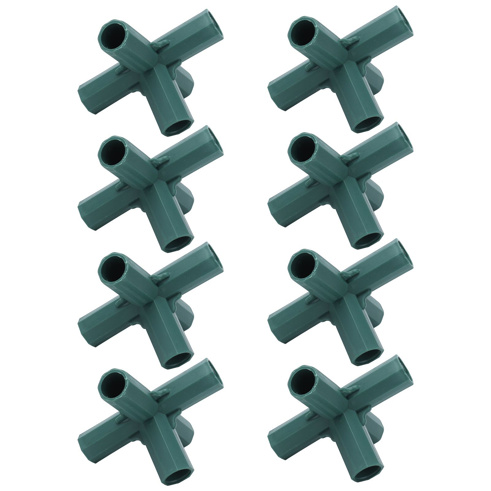 8PCS Plant Support Joint 5 Way Garden Stake Joint Plastic Plant Stake view 4