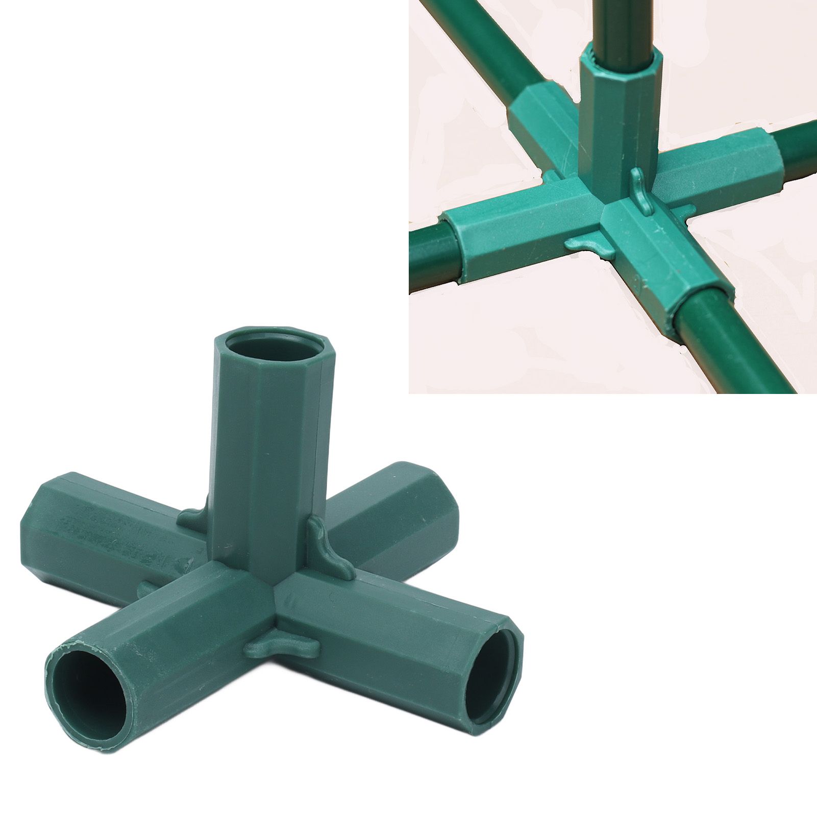 8PCS Plant Support Joint 5 Way Garden Stake Joint Plastic Plant Stake view 11
