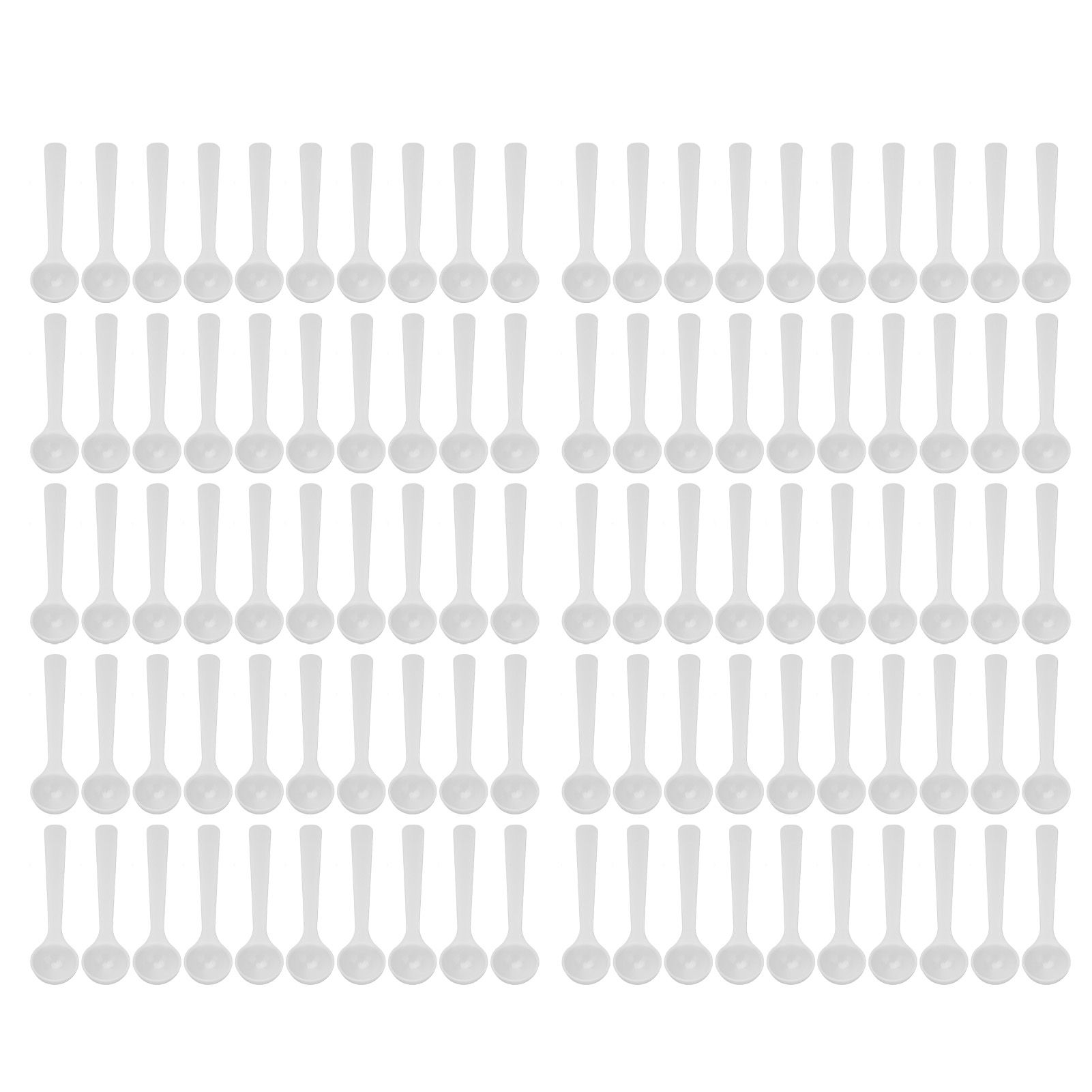 100Pcs Plastic Fertilizer Spoon 2ml/1g High Temperature Resistance Measuring