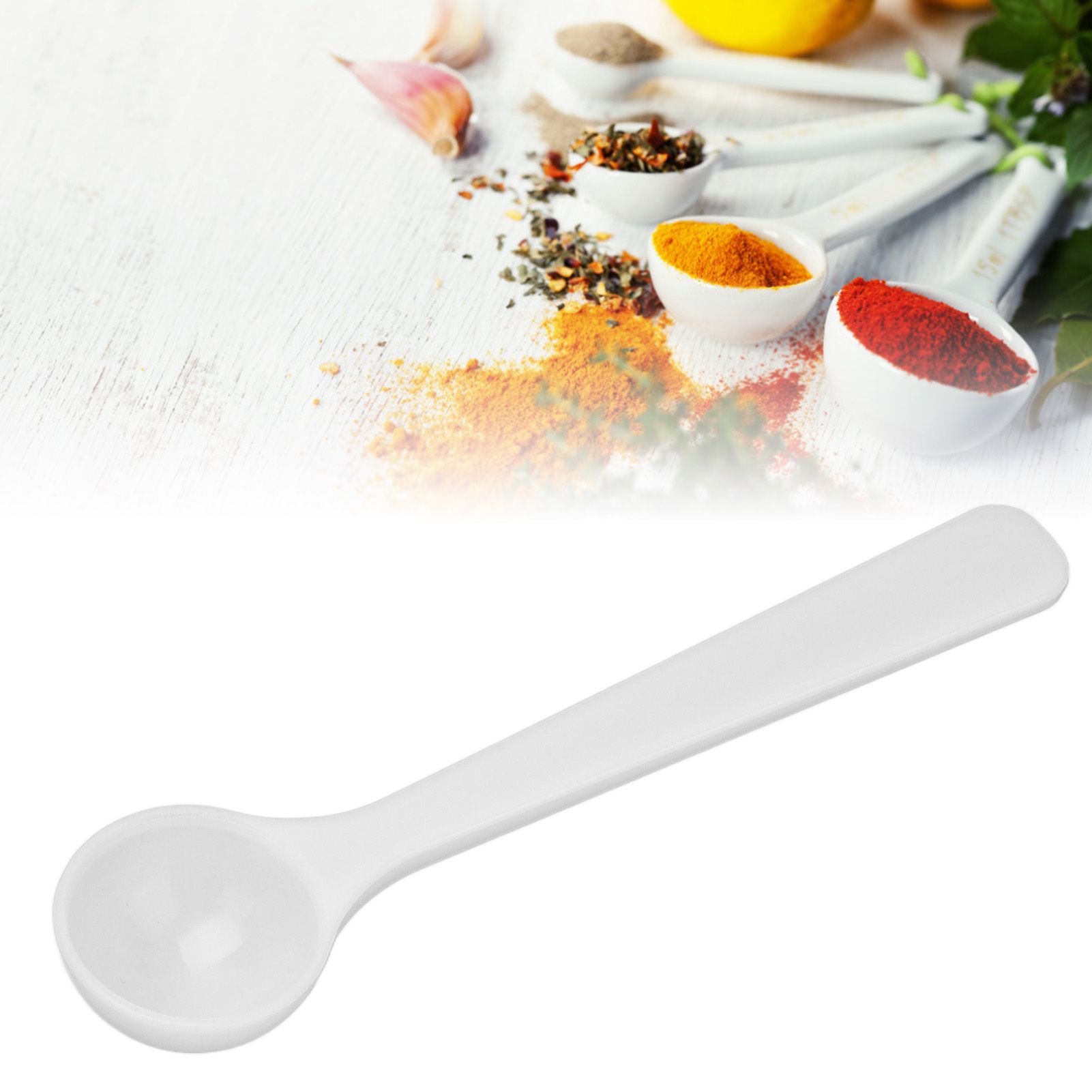100Pcs Plastic Fertilizer Spoon 2ml/1g High Temperature Resistance Measuring view 11