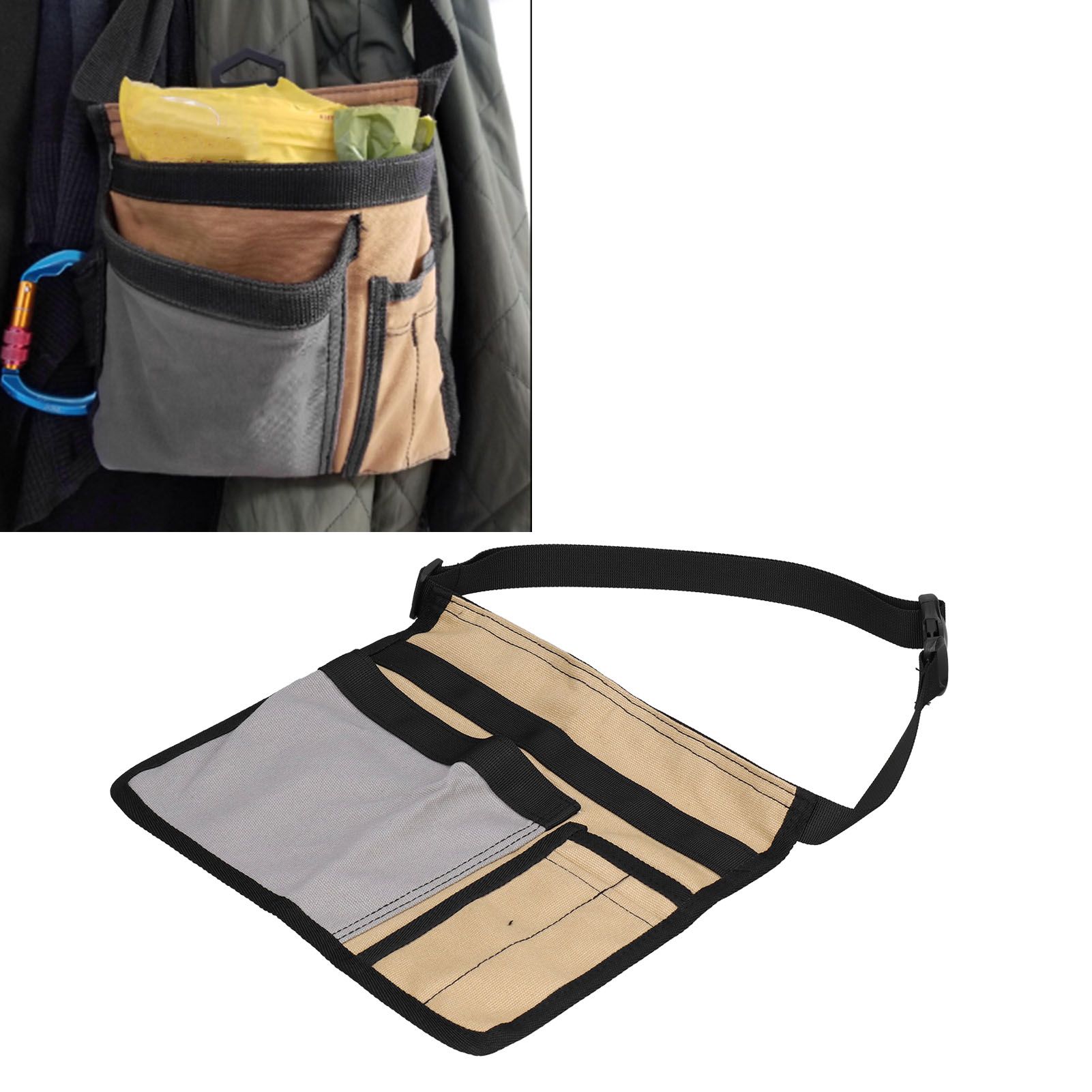 Tool Waist Bag Lightweight Multi Pocket Oxford Cloth Waist Tool Pouch for view 11