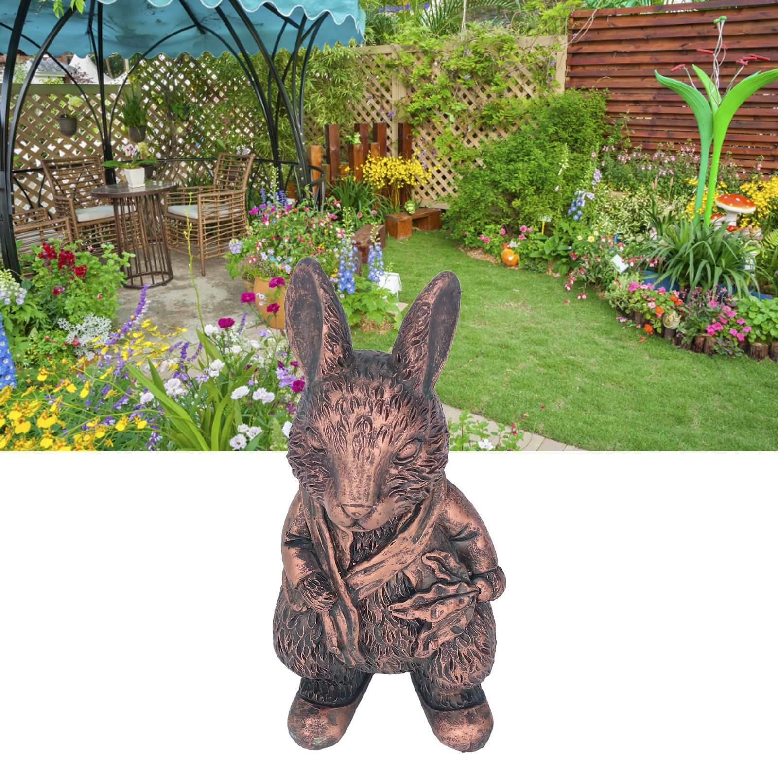 Simulation Animal Resin Sculpture Ornaments Garden Landscape Figurines Crafts view 11