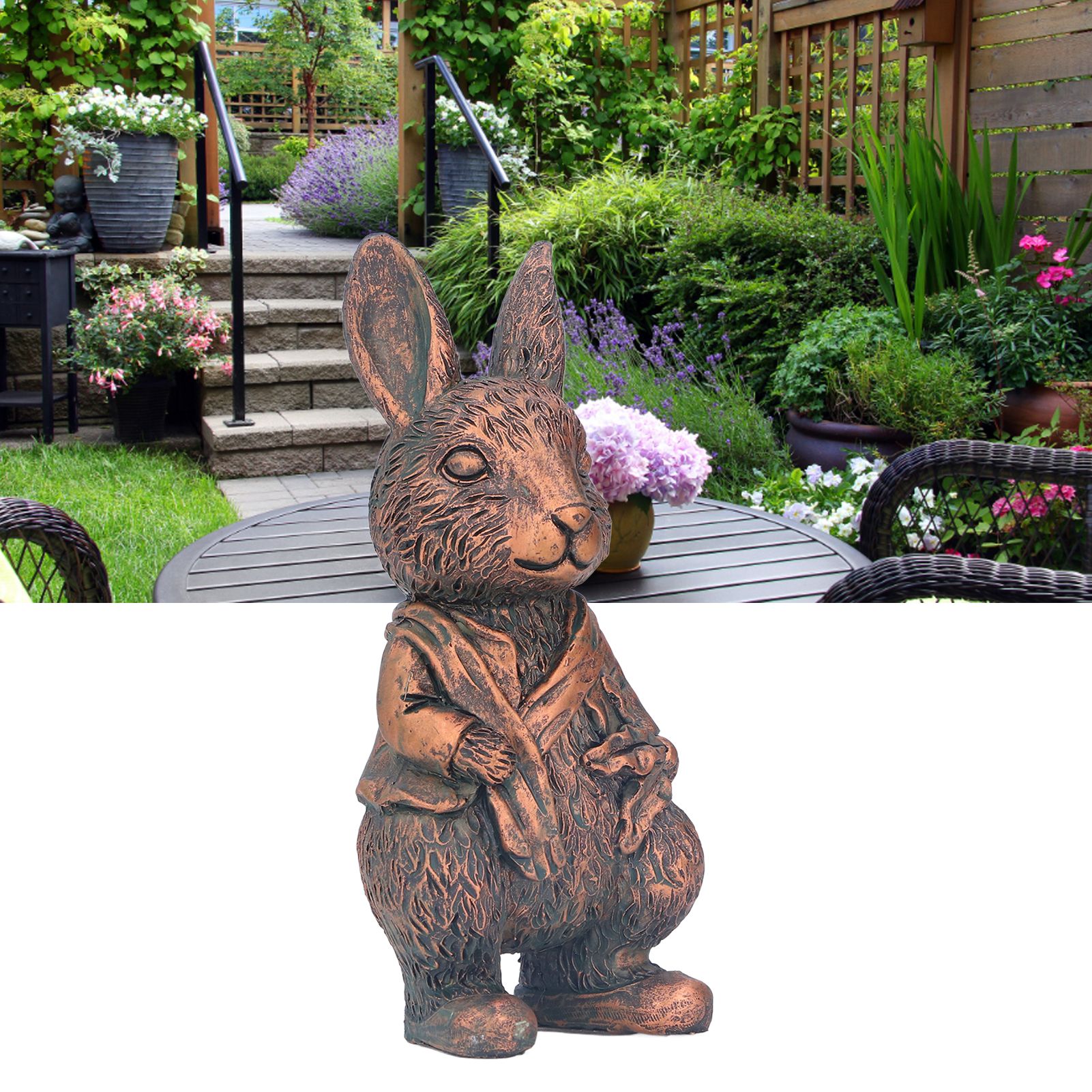 Simulation Animal Resin Sculpture Ornaments Garden Landscape Figurines Crafts view 12