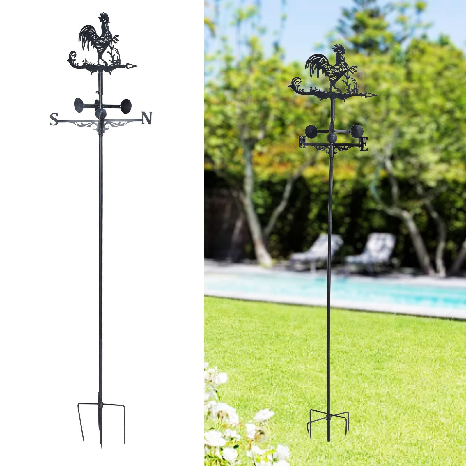 Lawn Direction Mark Garden Wrought Iron Direction Mark for Outdoor Decoration view 11