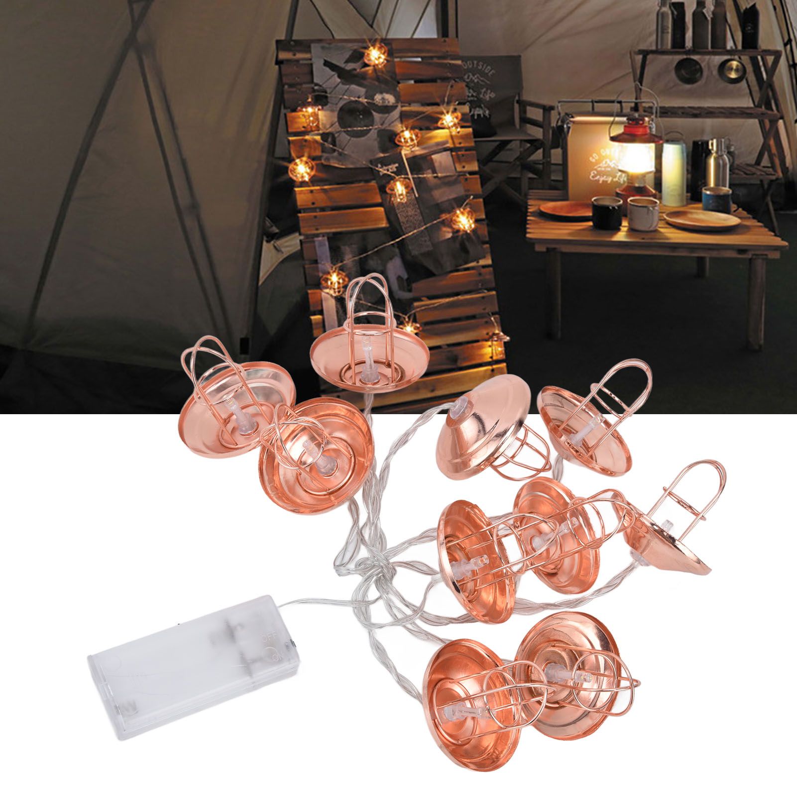 LED String Light Energy Saving Battery Operated LED Hollow String Lamp for view 11