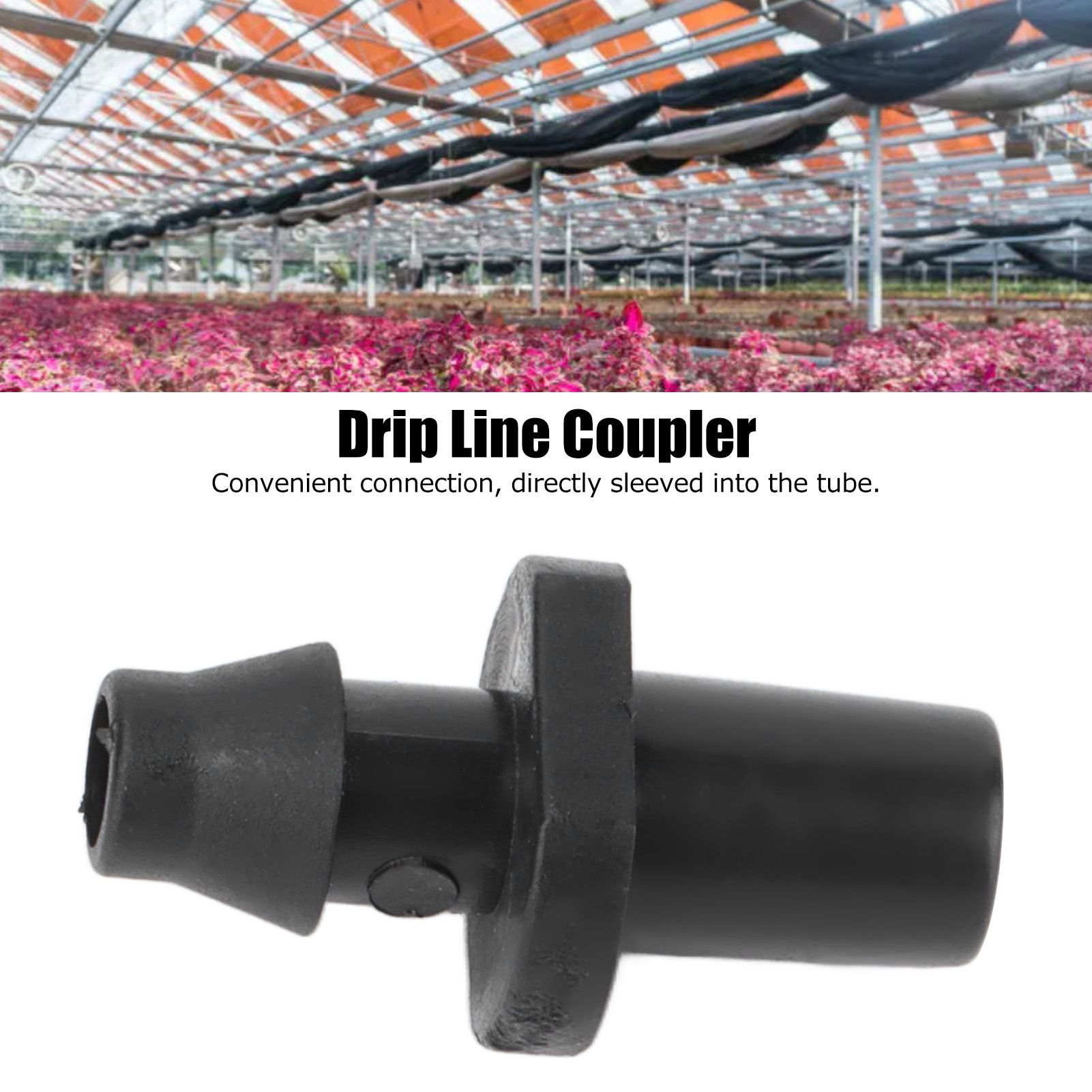 200Pcs/Set Drip Irrigation Barbed Coupling Fitting Connector Garden Watering view 15