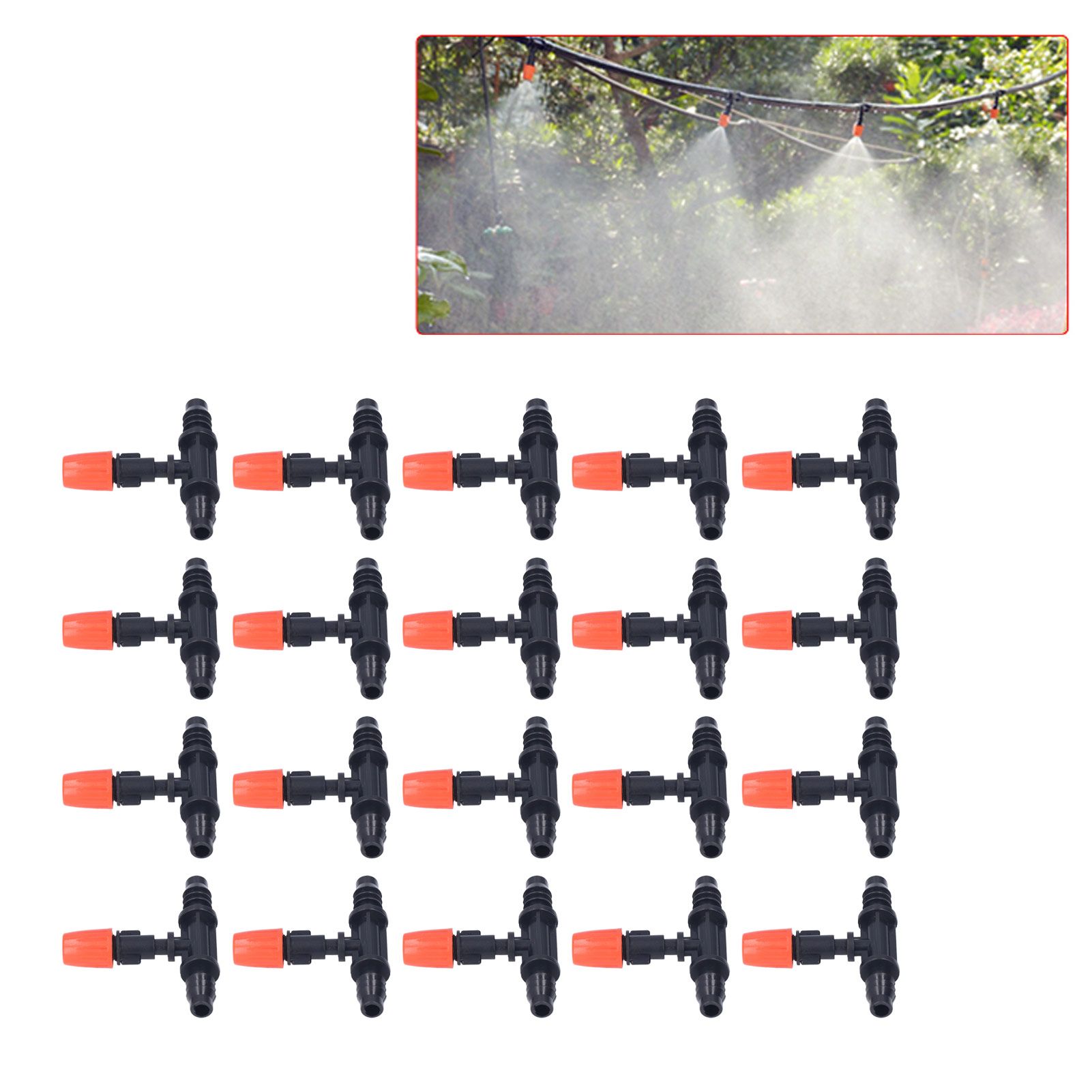 20pcs Drip Irrigation Nozzles Drip Irrigation Mister Heads for Garden view 12