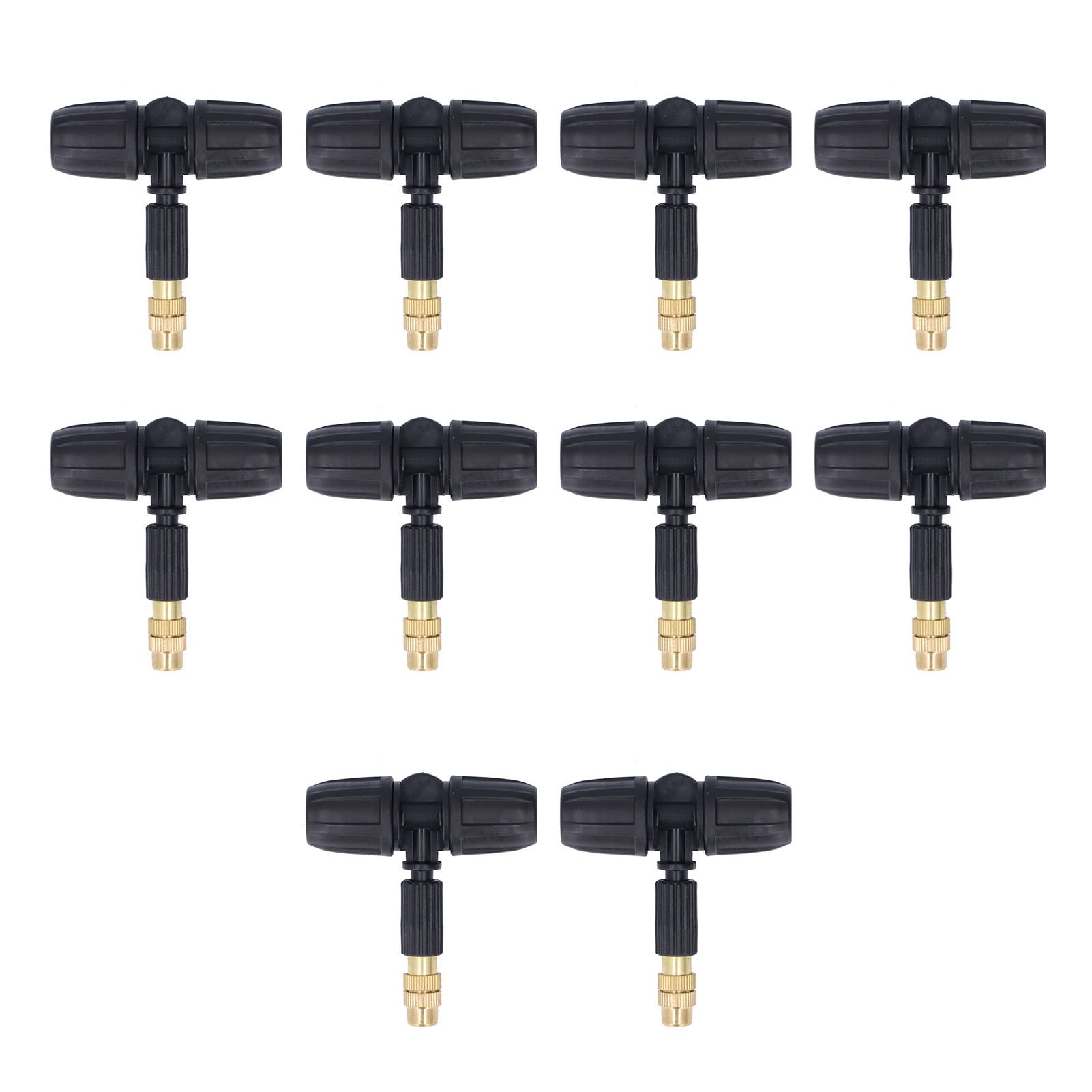 10Pcs Copper Atomizing Nozzles 8/11mm Adjustable Gardening Atomizing Nozzle