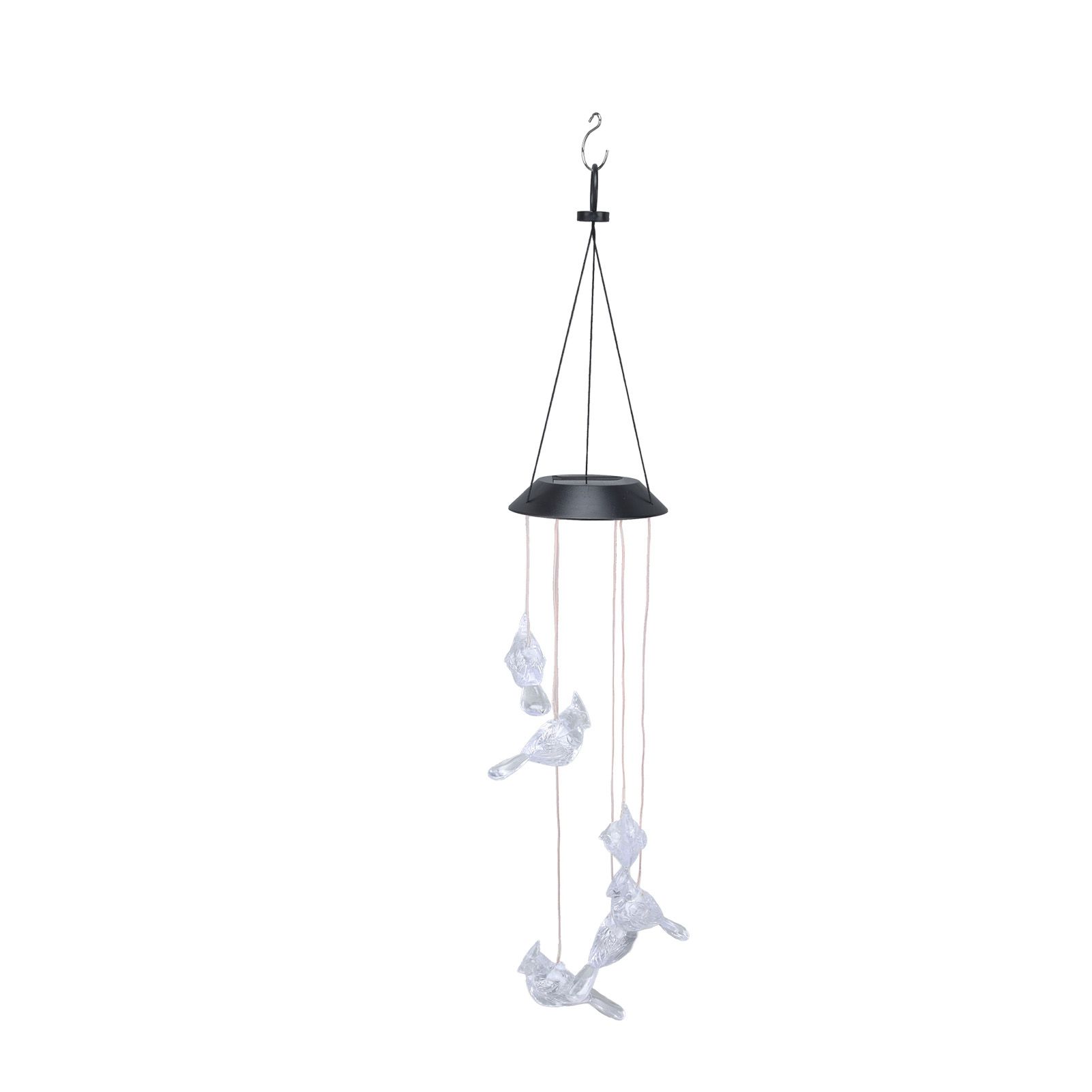 LED Solar Wind Chimes Color Change Waterproof Bird Wind Chimes Light for view 5