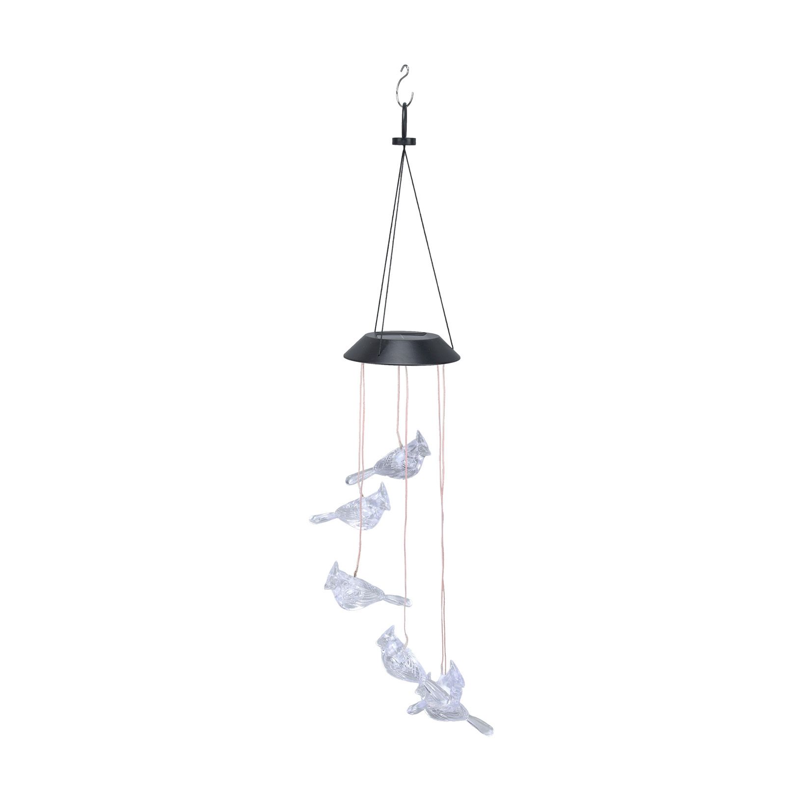 LED Solar Wind Chimes Color Change Waterproof Bird Wind Chimes Light for view 8