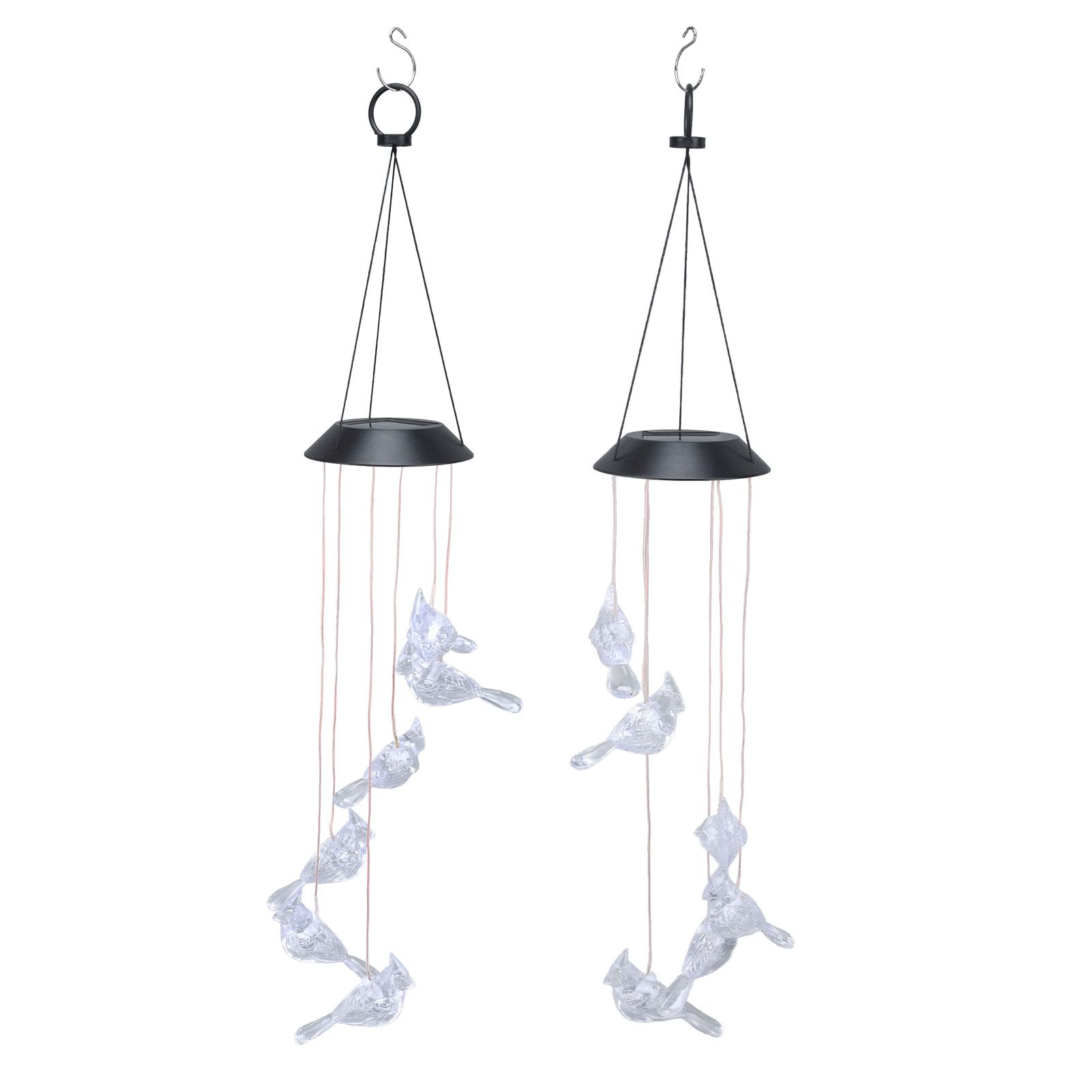 LED Solar Wind Chimes Color Change Waterproof Bird Wind Chimes Light for view 9