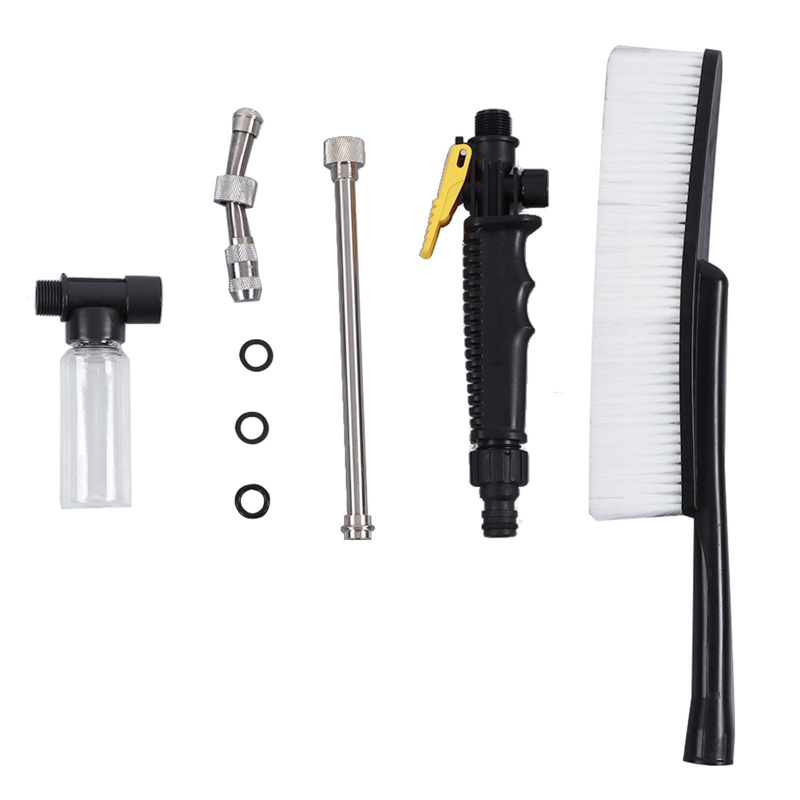G3/4 High Pressure Power Washer Wand with Brush Adjustable Nozzle Flexible