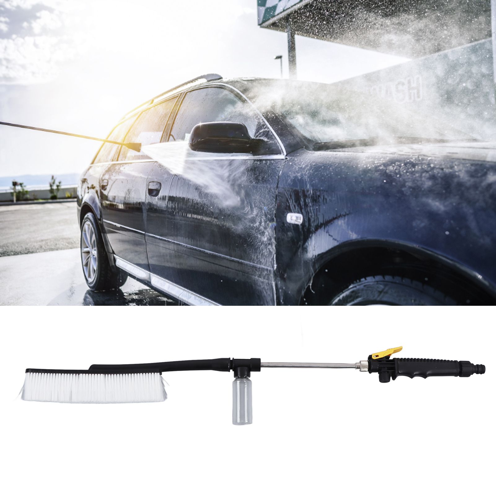 G3/4 High Pressure Power Washer Wand with Brush Adjustable Nozzle Flexible view 12