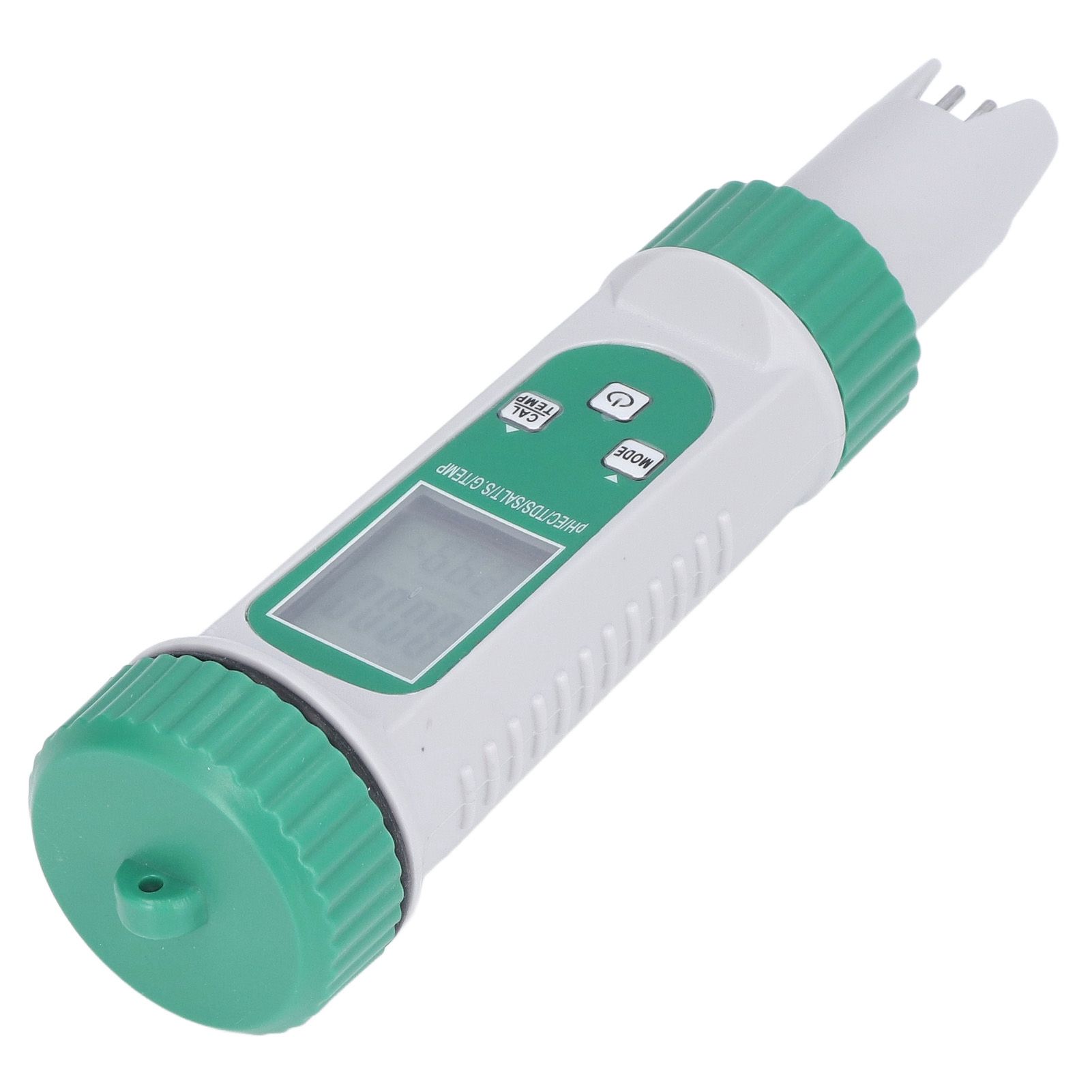 6 in 1 Water Quality Tester PH EC TDS SALT S.G Temperature LCD Screen White view 14