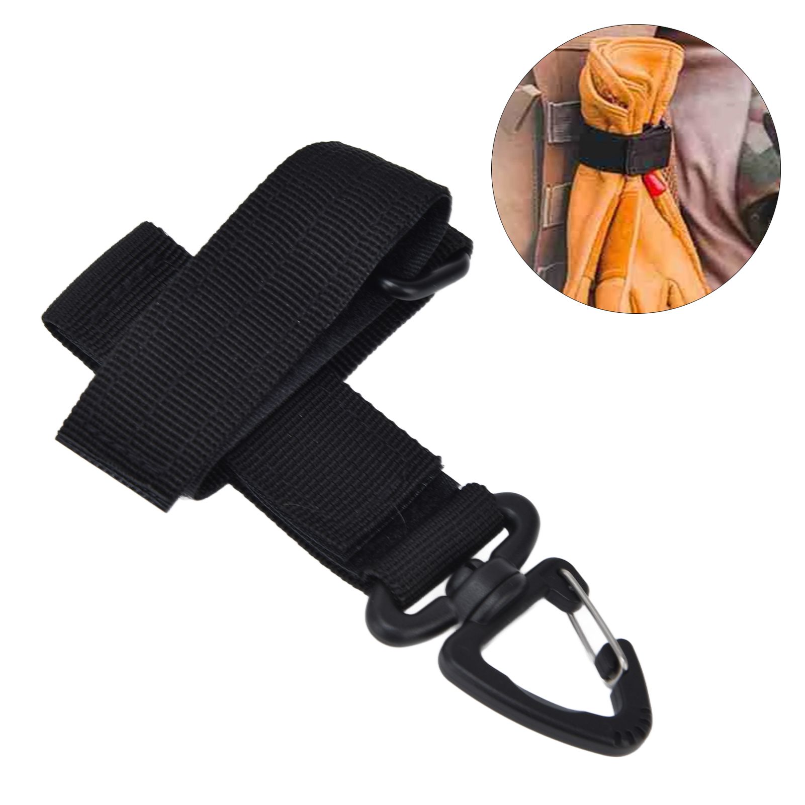 5pcs/set Multipurpose Glove Hanging Buckle Adjustable Nylon Glove Hook Safety view 12