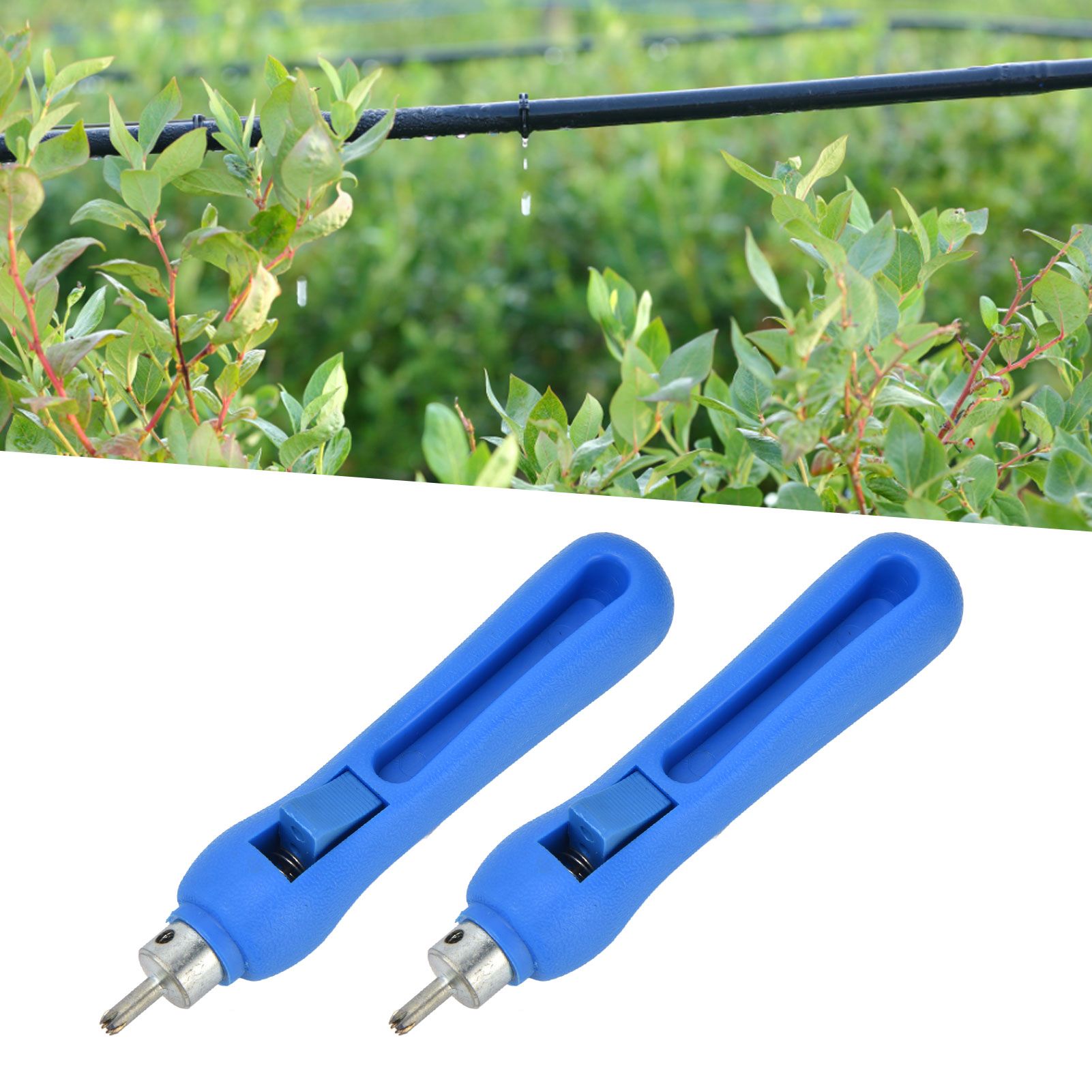 2Pcs Drip Irrigation Hole Punch Tool Plastic Stainless Steel Dripper Holes view 11