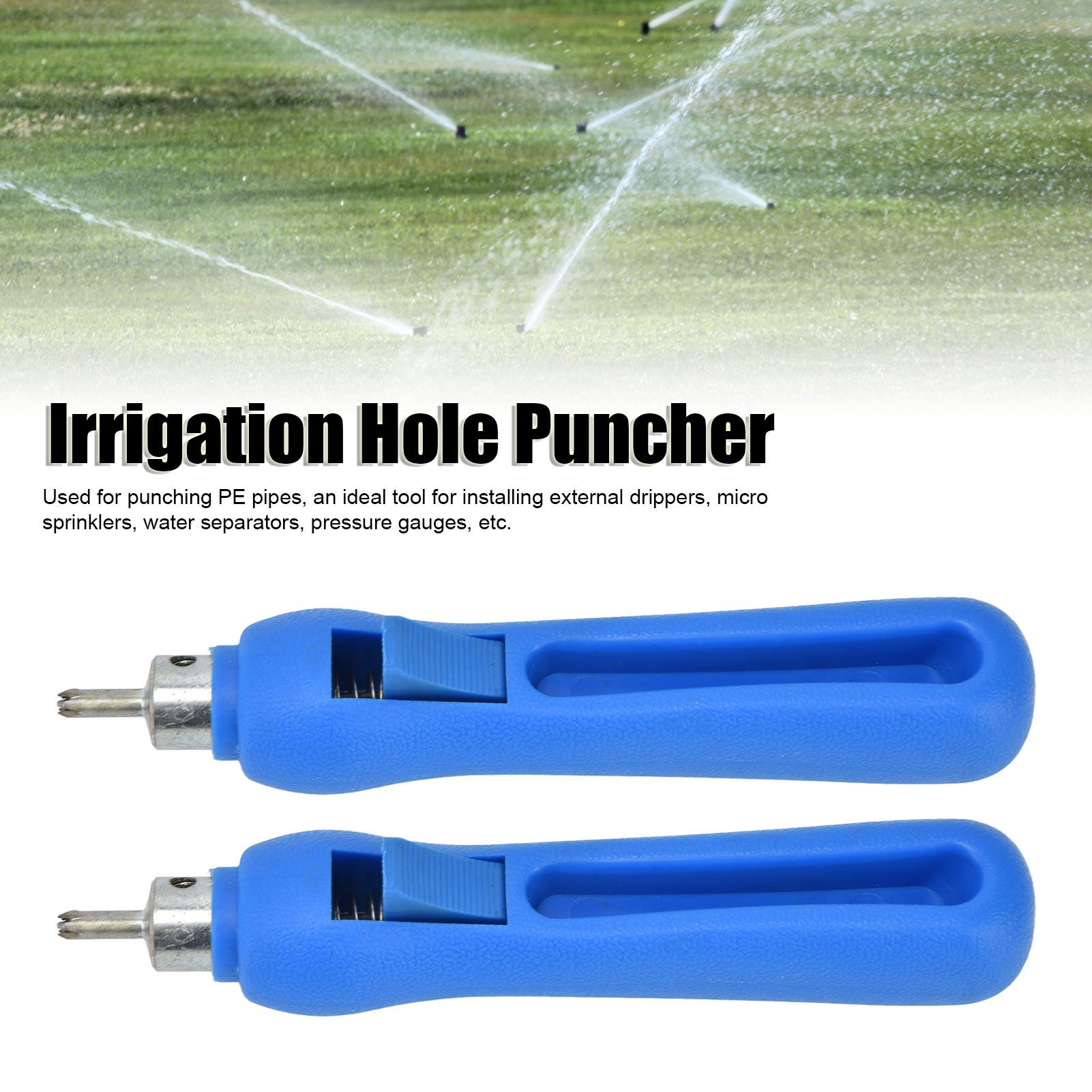 2Pcs Drip Irrigation Hole Punch Tool Plastic Stainless Steel Dripper Holes view 14