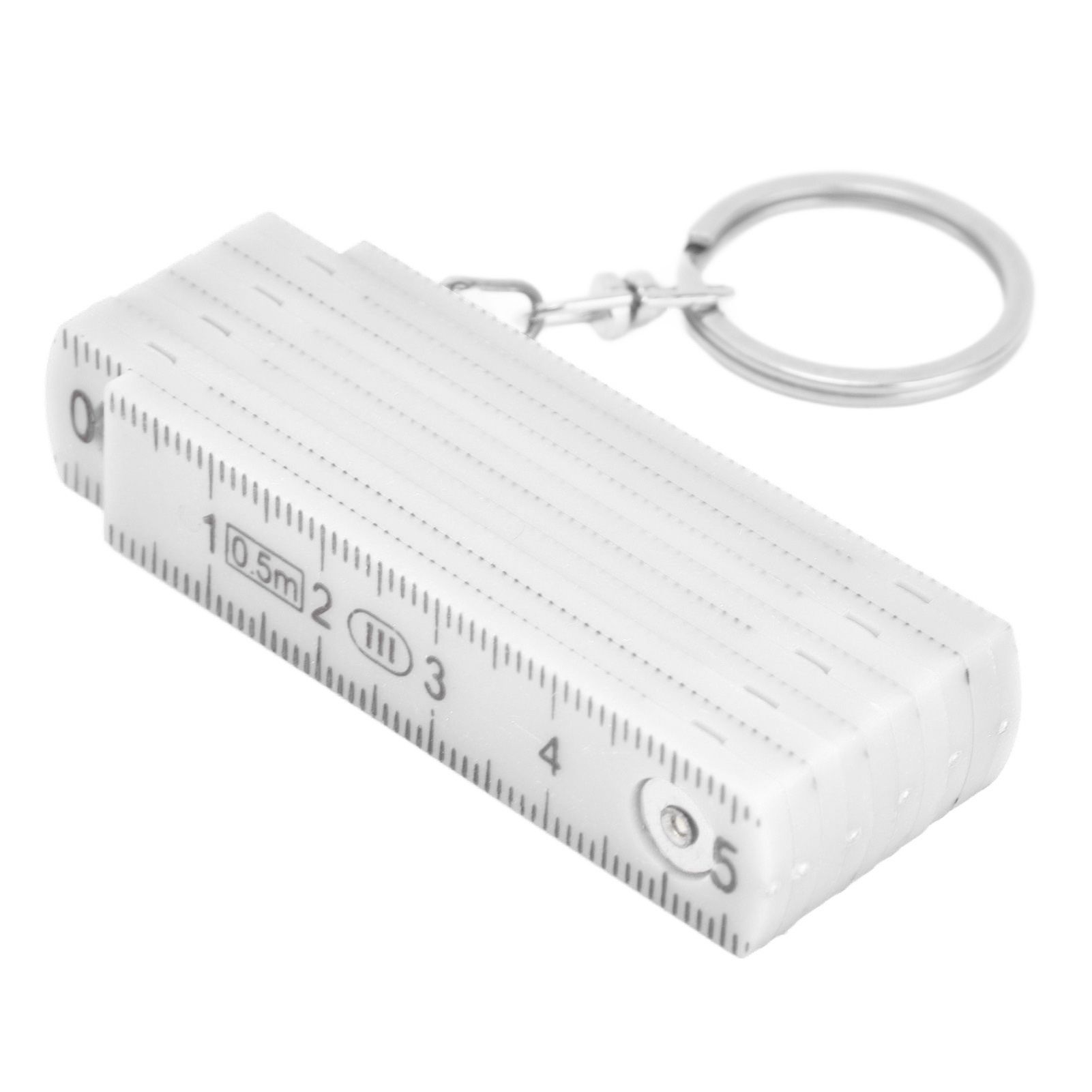 2Pcs ABS Folding Ruler Portable 0.5m Foldable Ruler with Key Ring for view 7