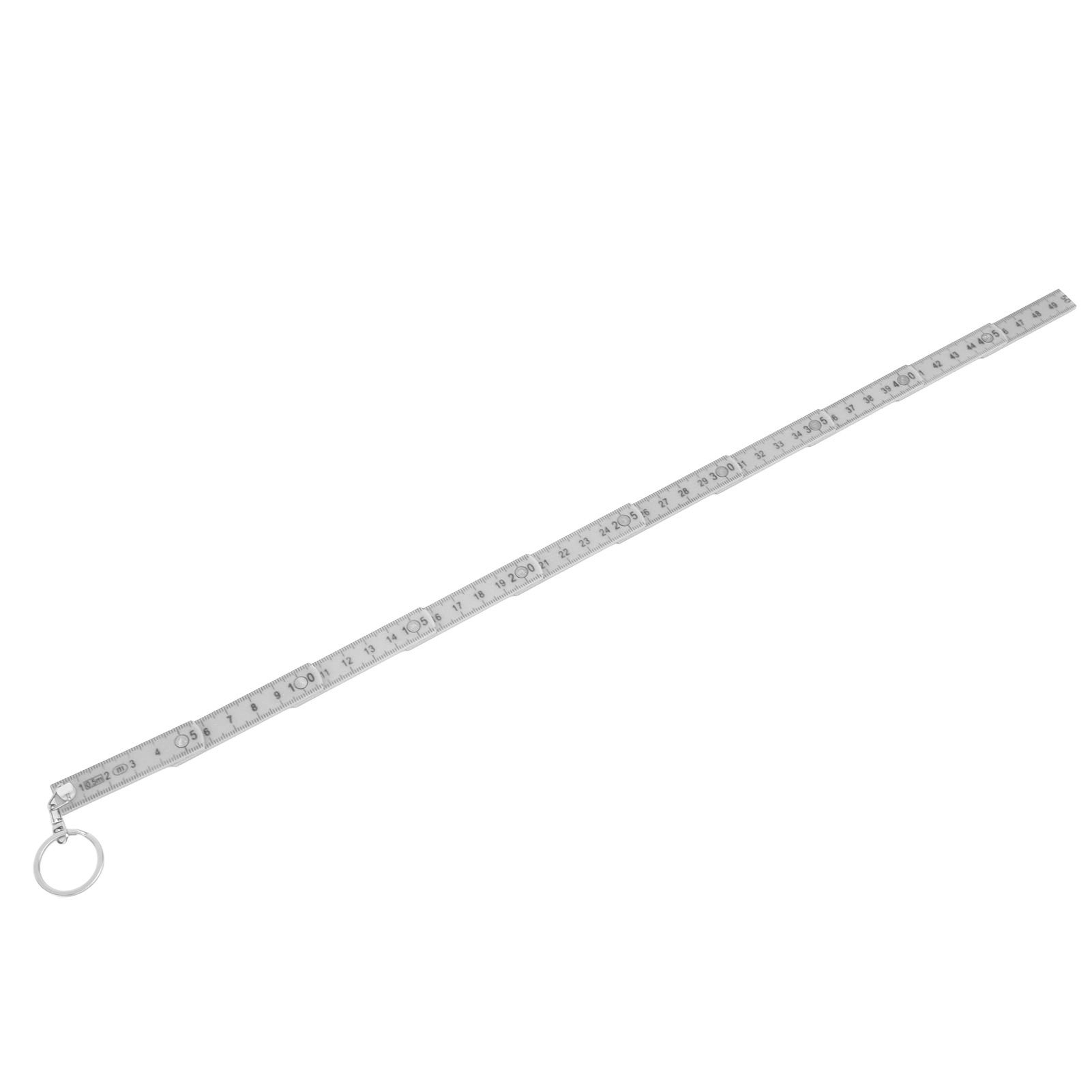 2Pcs ABS Folding Ruler Portable 0.5m Foldable Ruler with Key Ring for view 10