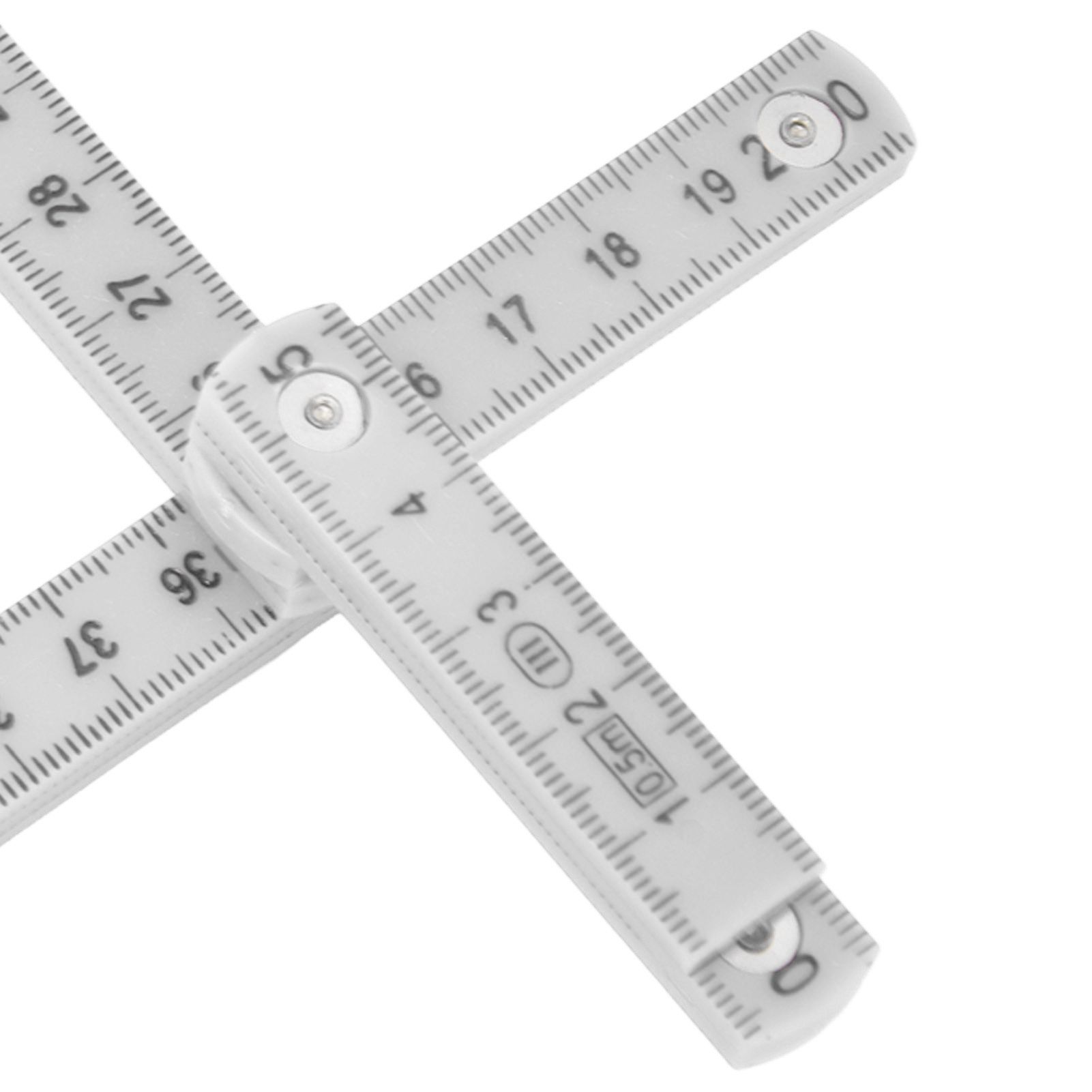 2Pcs ABS Folding Ruler Portable 0.5m Foldable Ruler with Key Ring for view 14