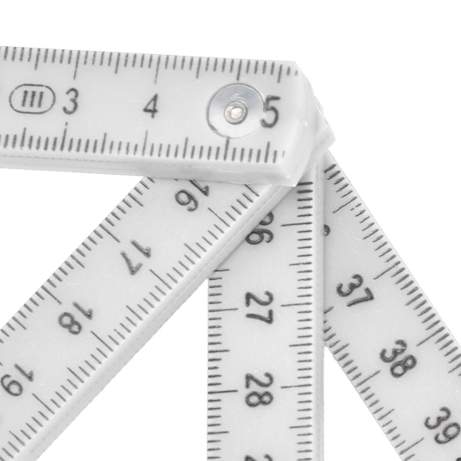 2Pcs ABS Folding Ruler Portable 0.5m Foldable Ruler with Key Ring for view 15