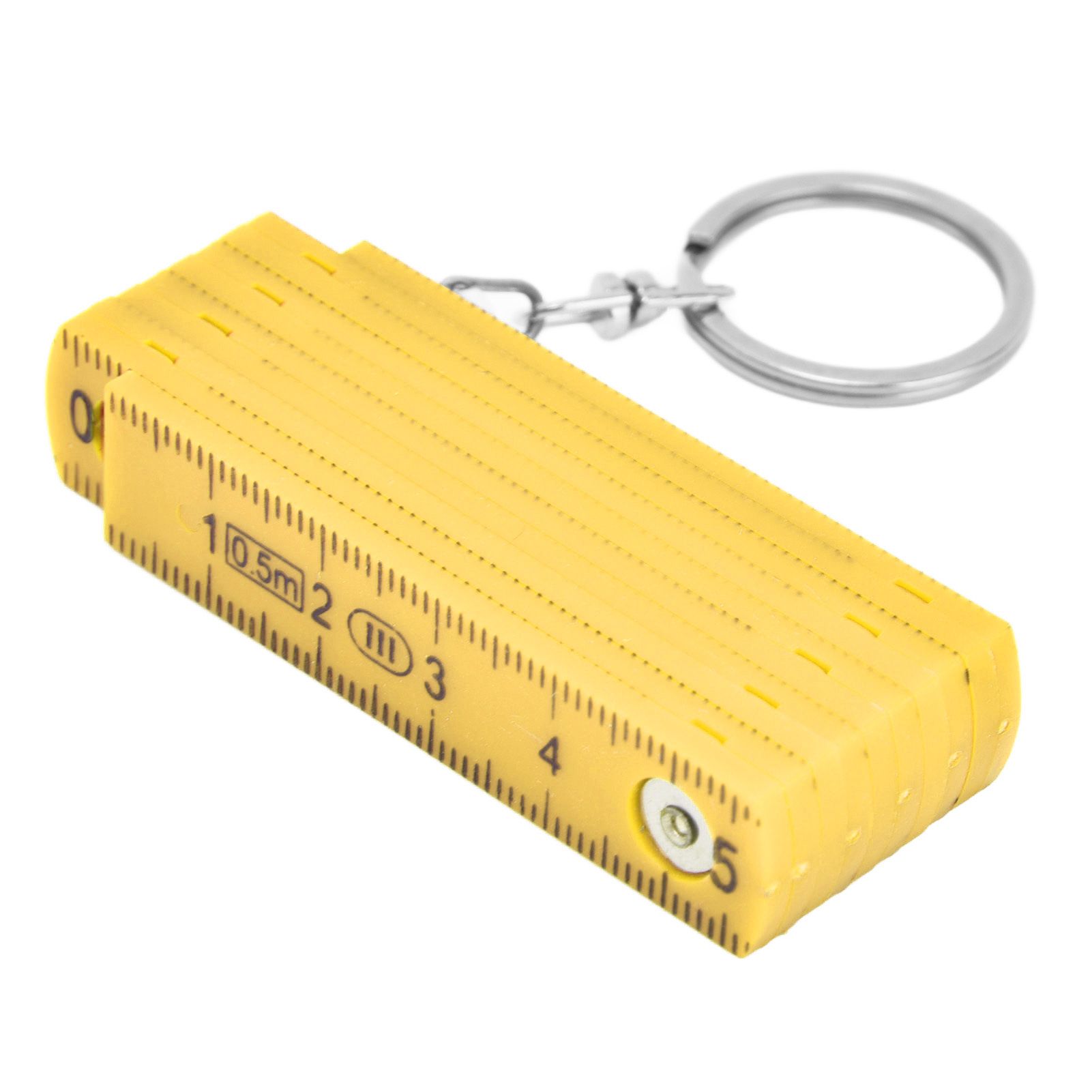 2Pcs ABS Folding Ruler Portable 0.5m Foldable Ruler with Key Ring for view 7