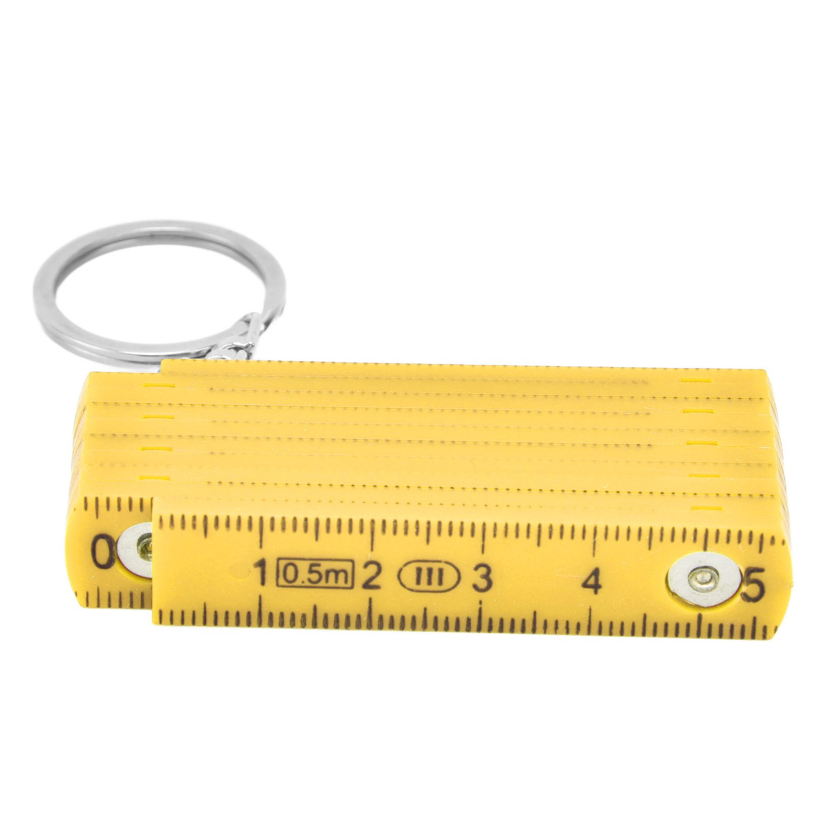 2Pcs ABS Folding Ruler Portable 0.5m Foldable Ruler with Key Ring for view 8
