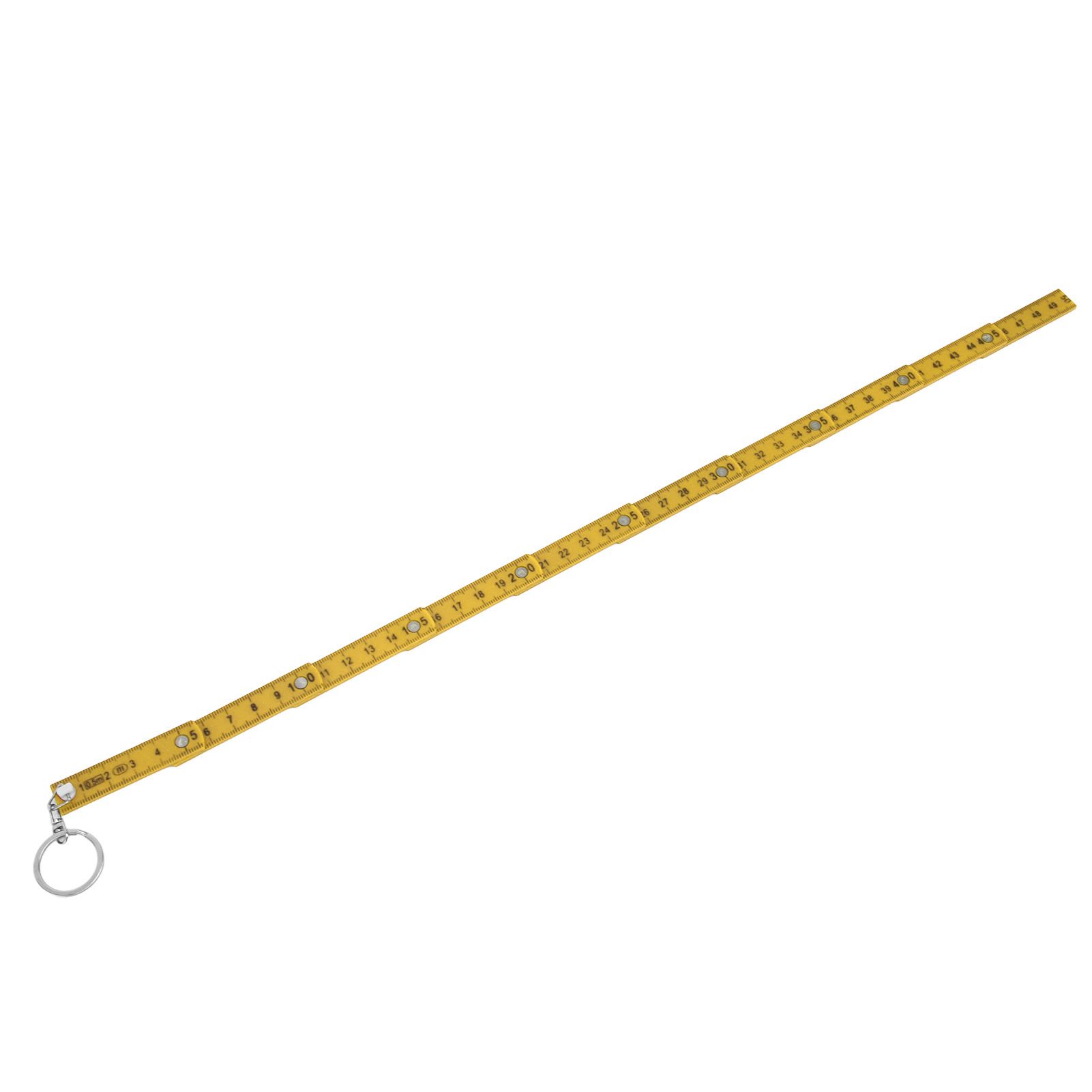 2Pcs ABS Folding Ruler Portable 0.5m Foldable Ruler with Key Ring for view 10