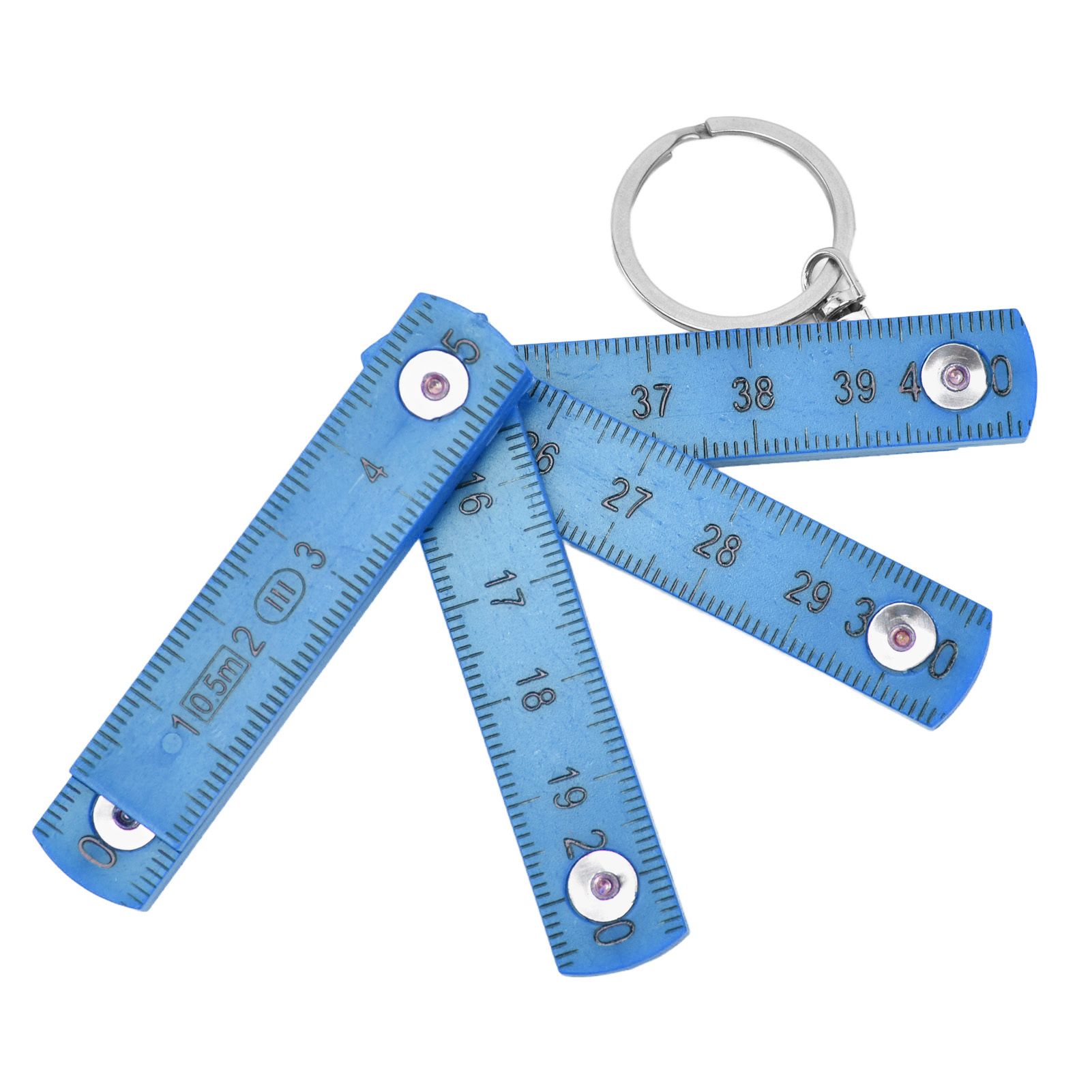 2Pcs ABS Folding Ruler Portable 0.5m Foldable Ruler with Key Ring for view 6