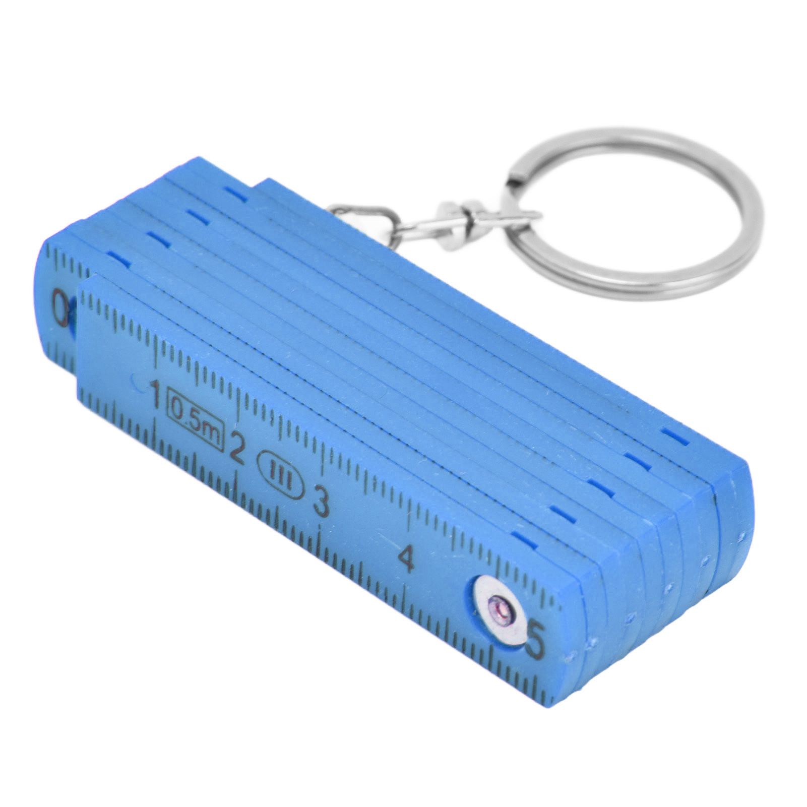 2Pcs ABS Folding Ruler Portable 0.5m Foldable Ruler with Key Ring for view 7