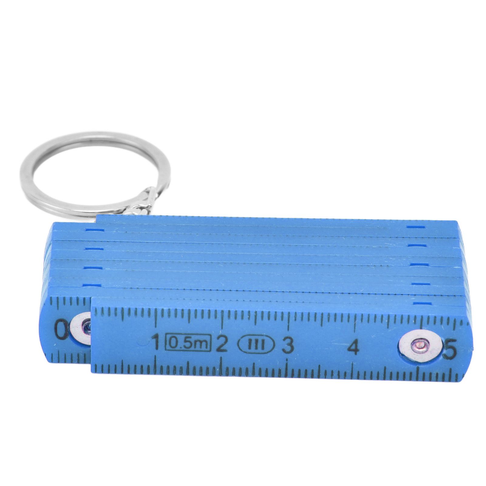 2Pcs ABS Folding Ruler Portable 0.5m Foldable Ruler with Key Ring for view 8