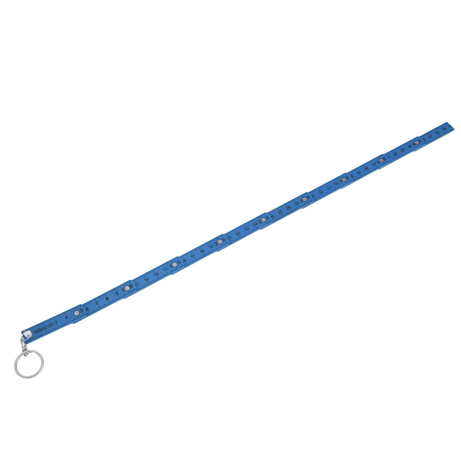 2Pcs ABS Folding Ruler Portable 0.5m Foldable Ruler with Key Ring for view 10