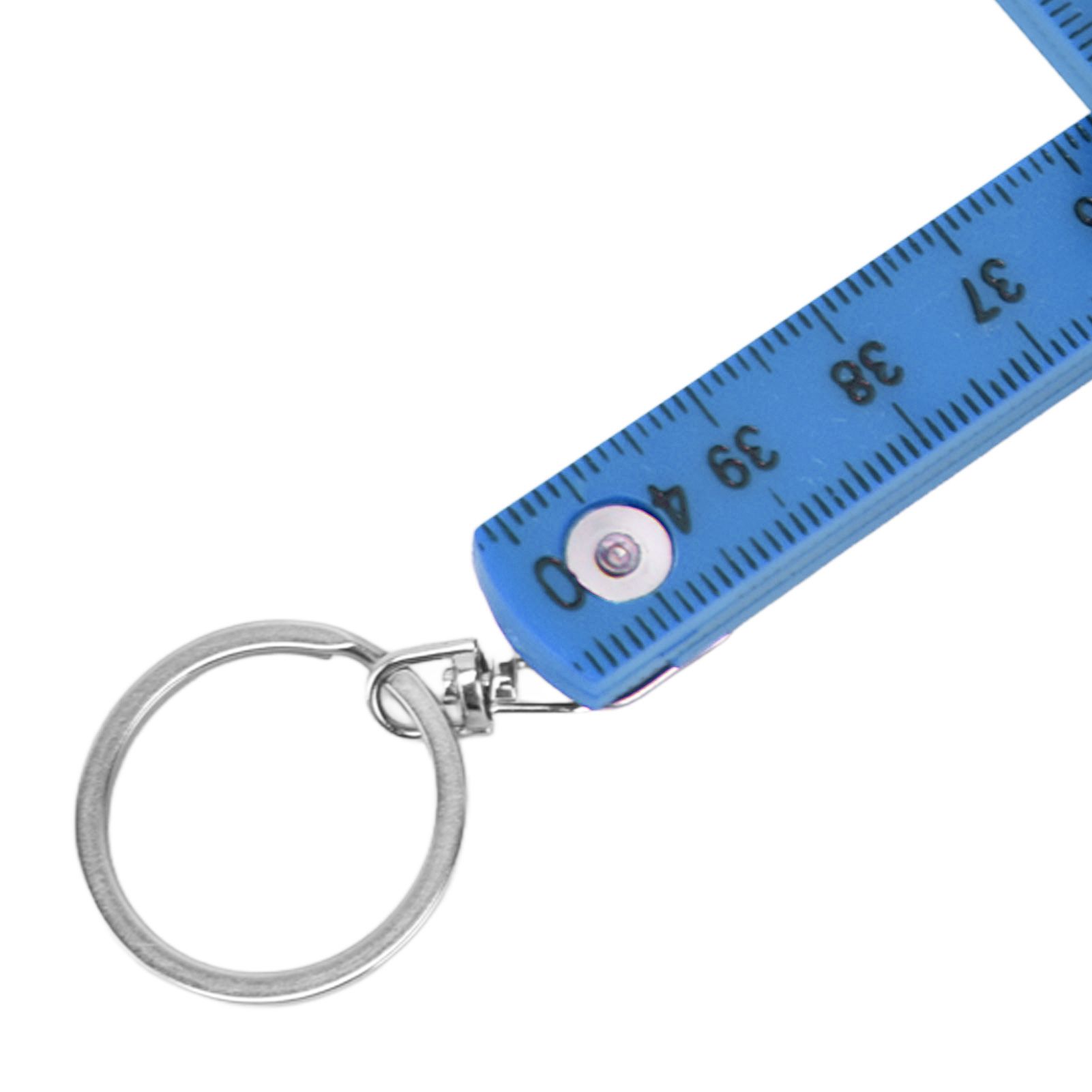 2Pcs ABS Folding Ruler Portable 0.5m Foldable Ruler with Key Ring for view 13