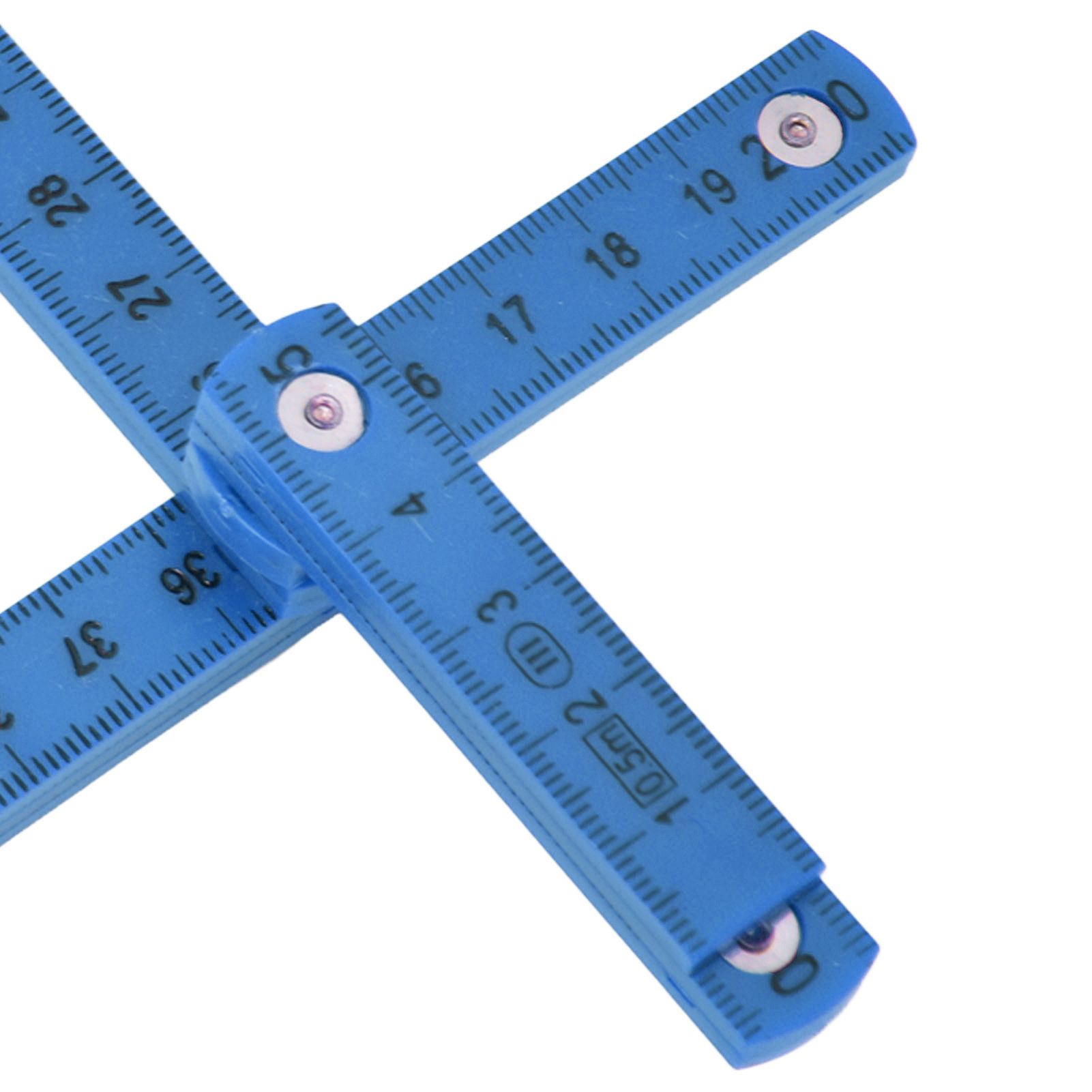 2Pcs ABS Folding Ruler Portable 0.5m Foldable Ruler with Key Ring for view 14