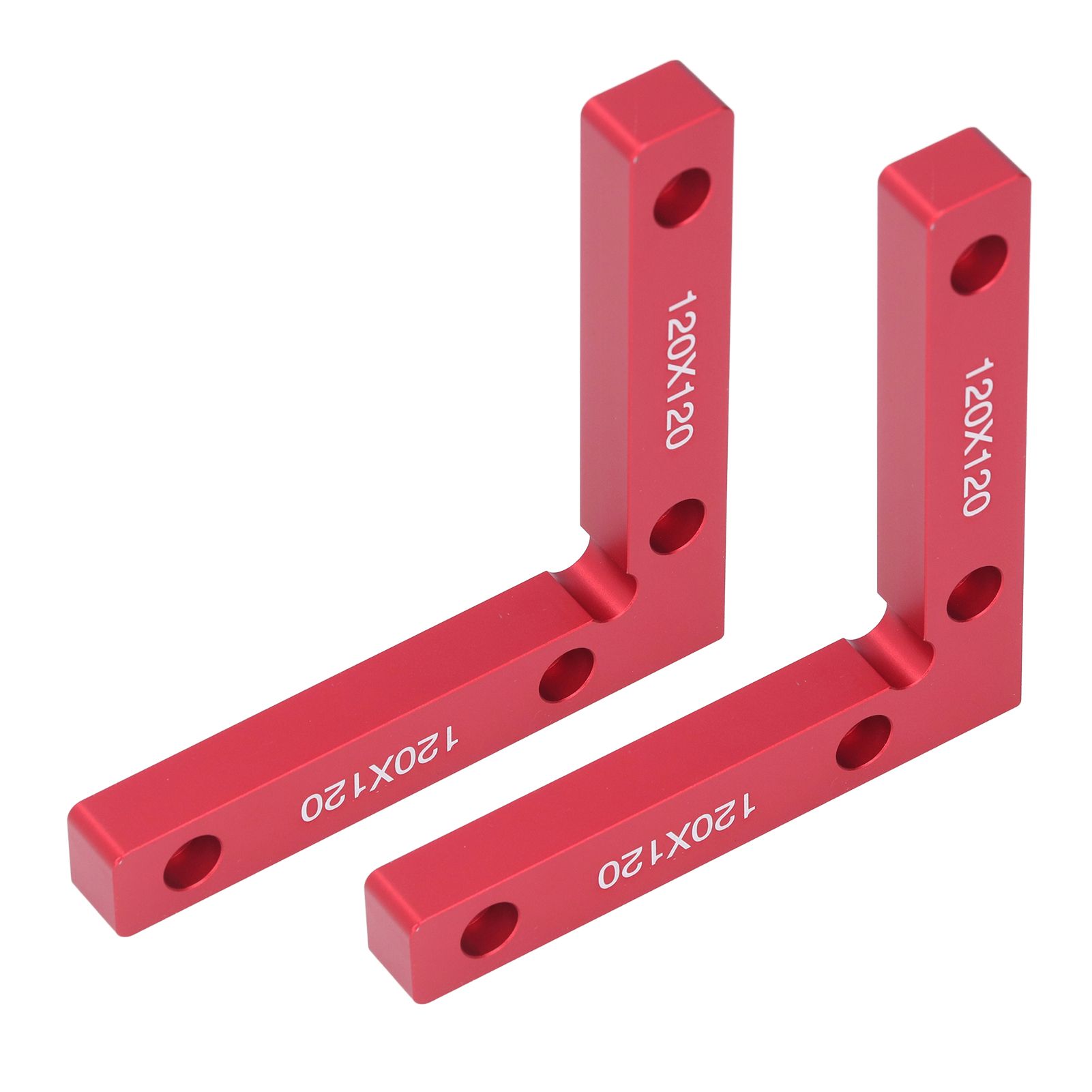 2pcs Right Angle Clamps Aluminum Alloy Material Anodized Clear Scale Red 90 view 8