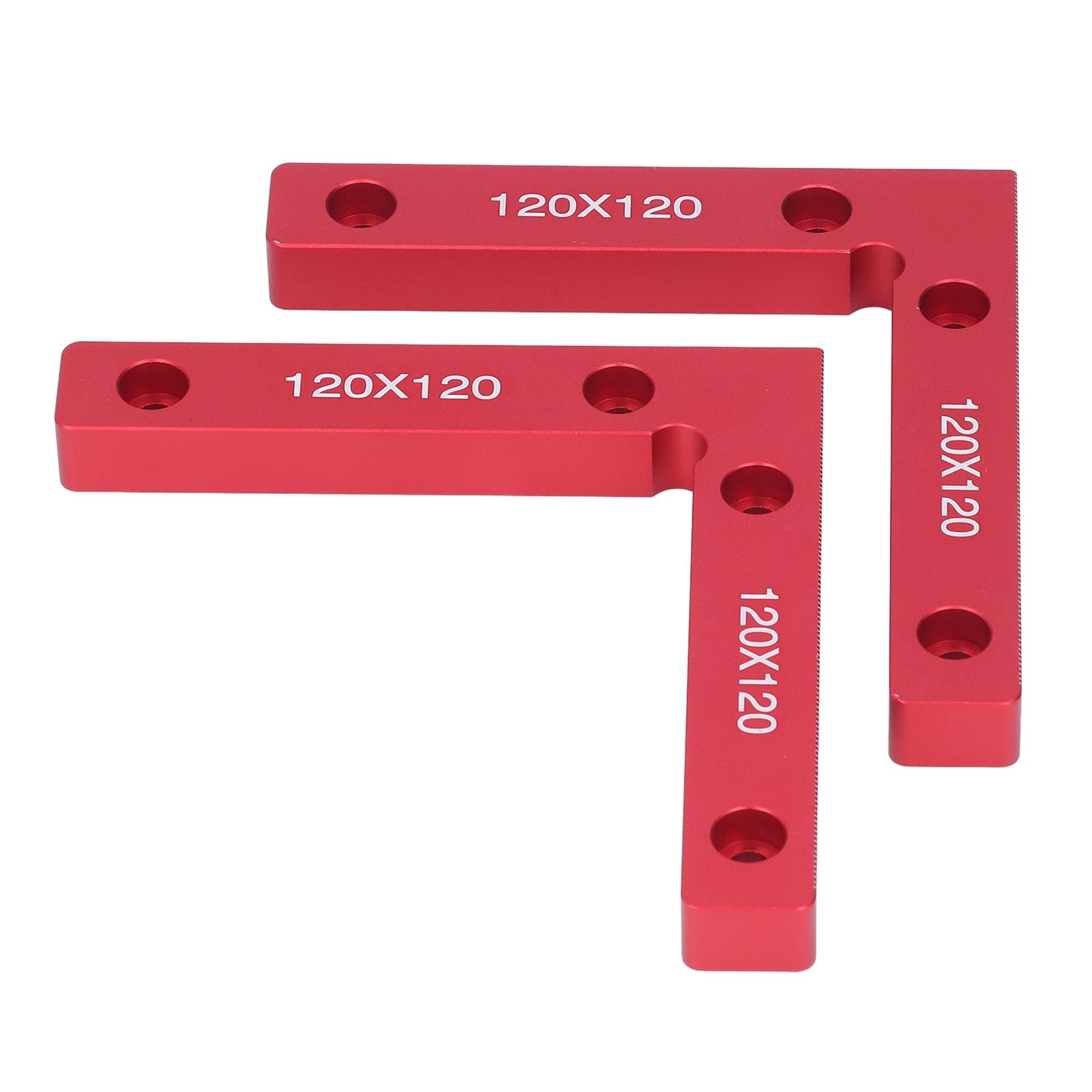 2pcs Right Angle Clamps Aluminum Alloy Material Anodized Clear Scale Red 90 view 10