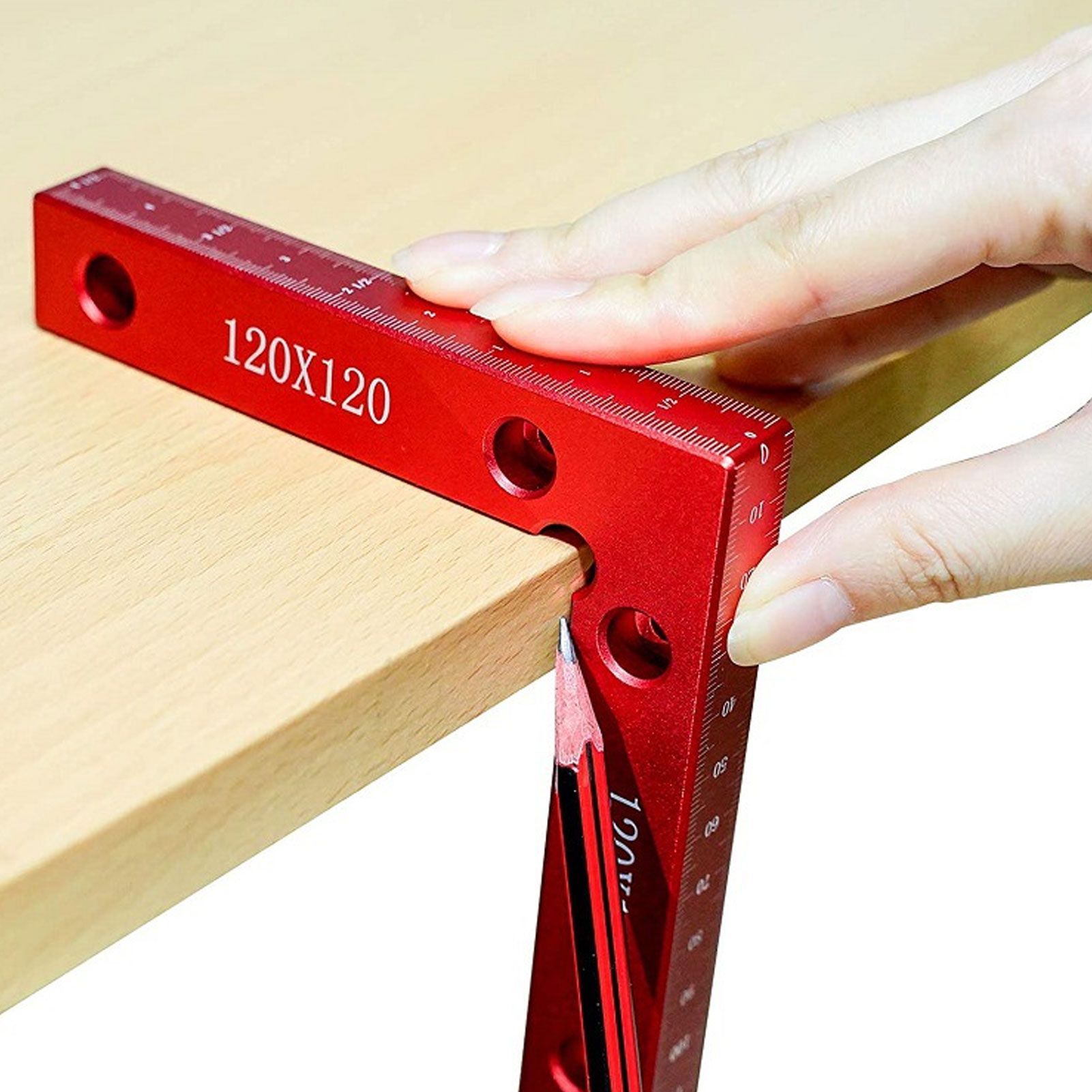 2pcs Right Angle Clamps Aluminum Alloy Material Anodized Clear Scale Red 90 view 15