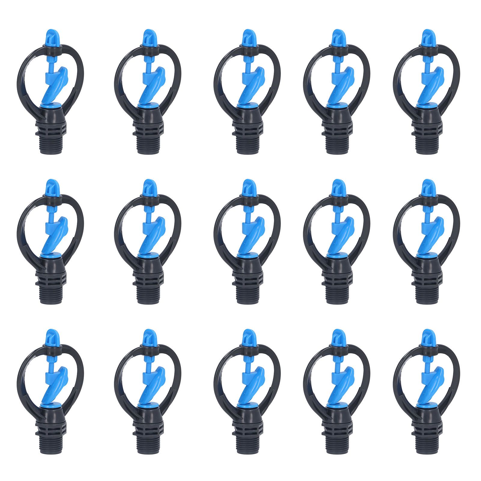 15Pcs Lawn Sprinkler Nozzle G1/2 External Thread 360° Automatic Rotation Mid view 2