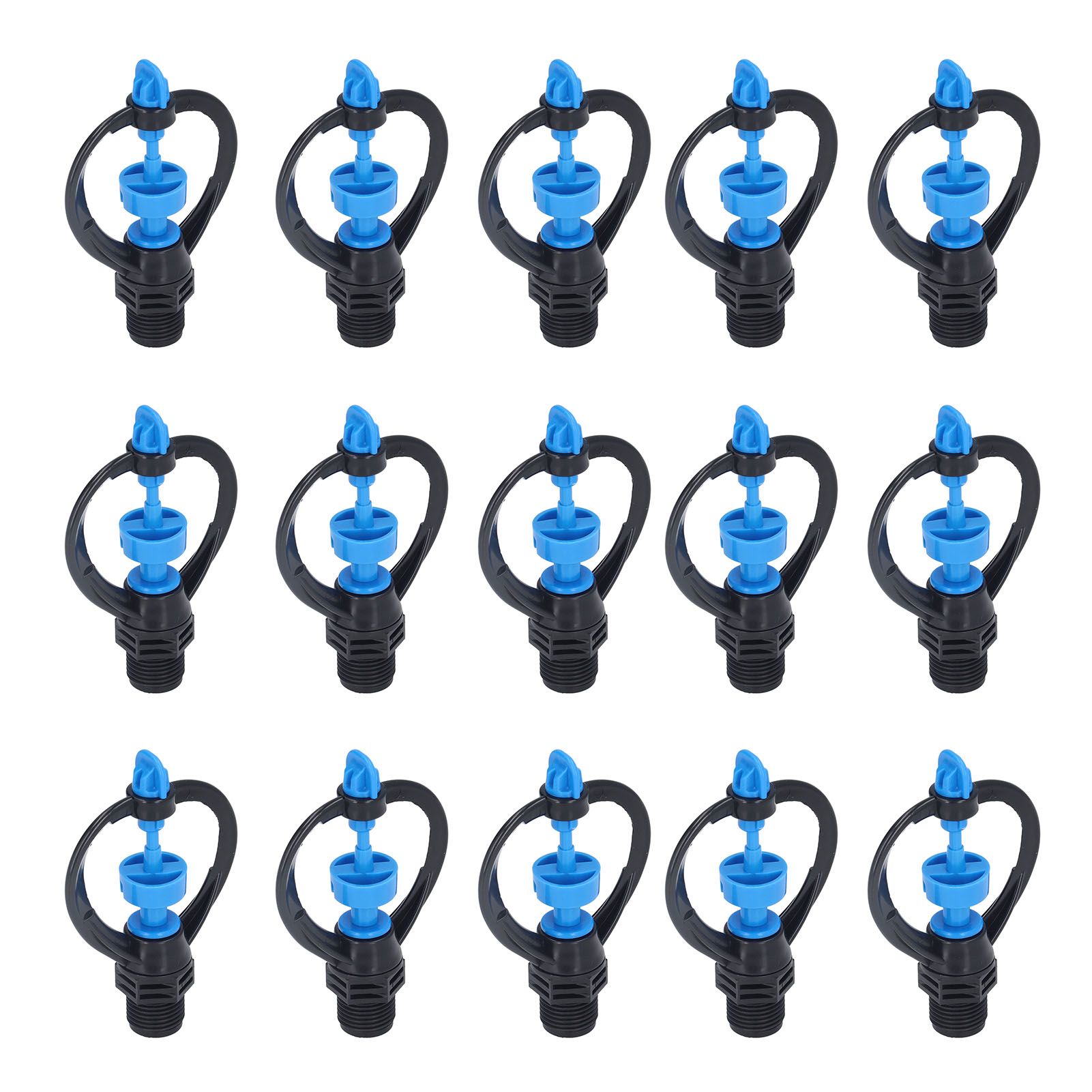 15Pcs Lawn Sprinkler Nozzle G1/2 External Thread 360° Automatic Rotation Mid view 2