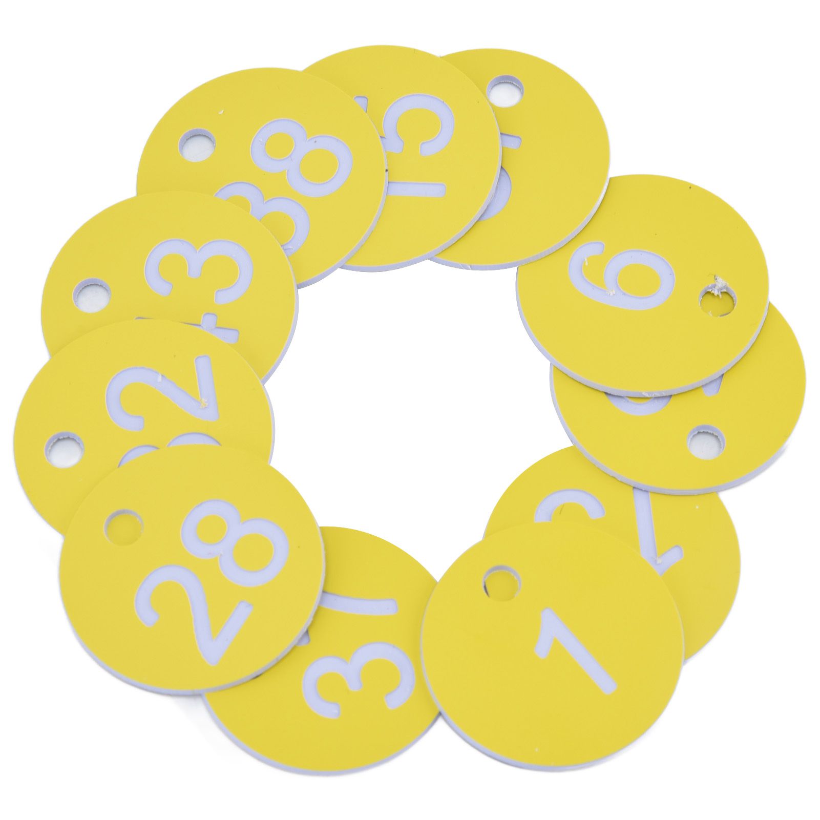 50Pcs Beehive Tag ABS Round Numbered Sign Labels with Hole Livestock view 2