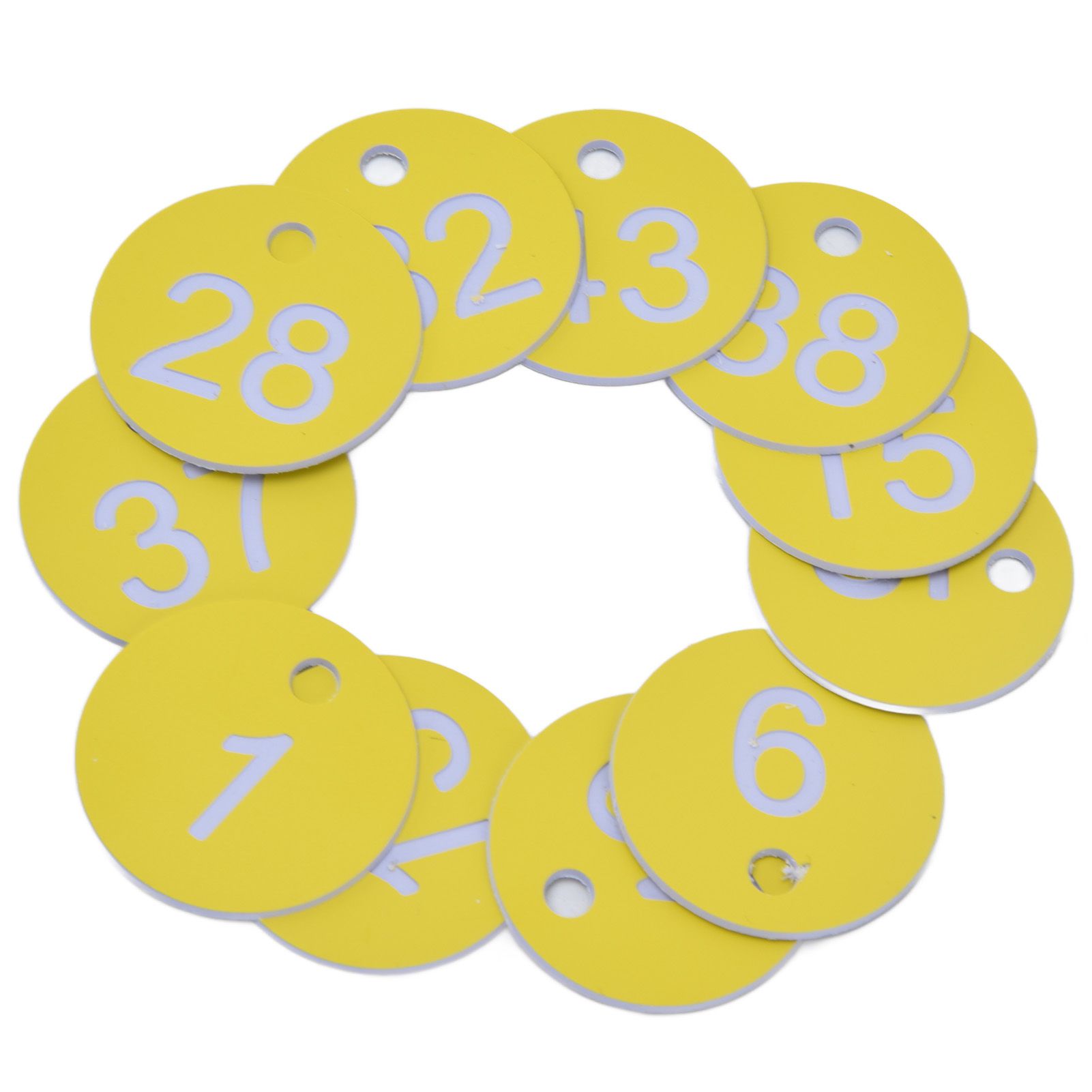 50Pcs Beehive Tag ABS Round Numbered Sign Labels with Hole Livestock view 3