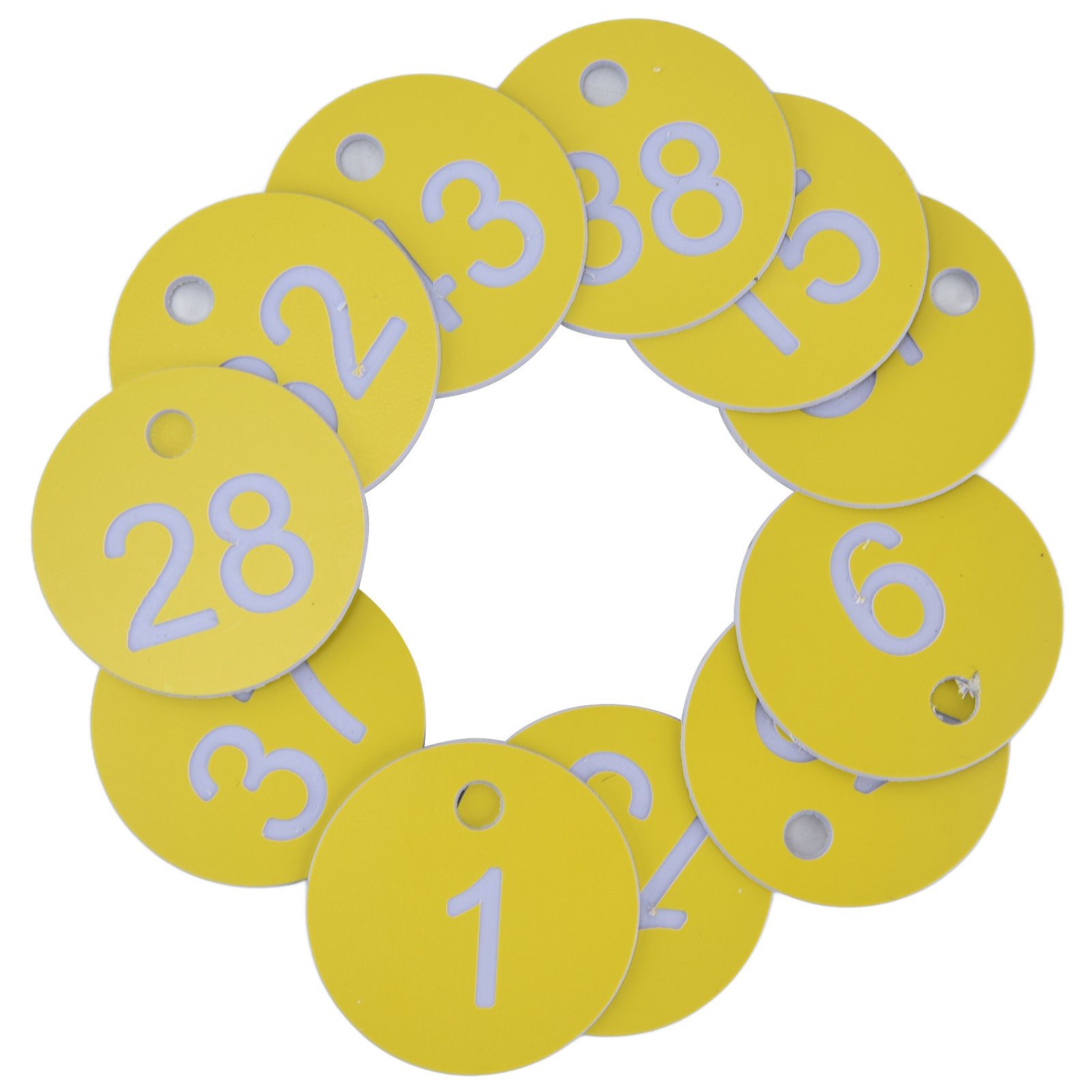 50Pcs Beehive Tag ABS Round Numbered Sign Labels with Hole Livestock view 4
